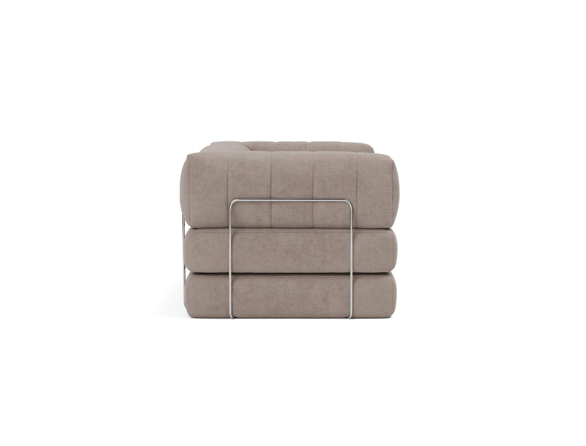 Schlafsofa CozyPad mit Armlehnen Kord Cordufine 318-Beige