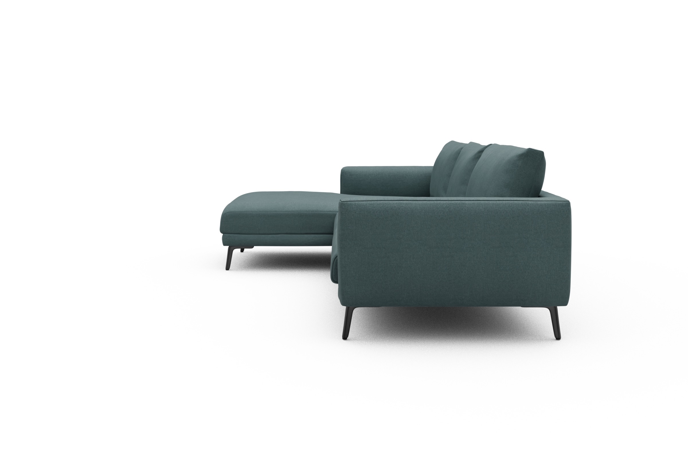 Ecksofa Karl Chaiselongue links mit 2,5-Sitzer Satya-Niagara