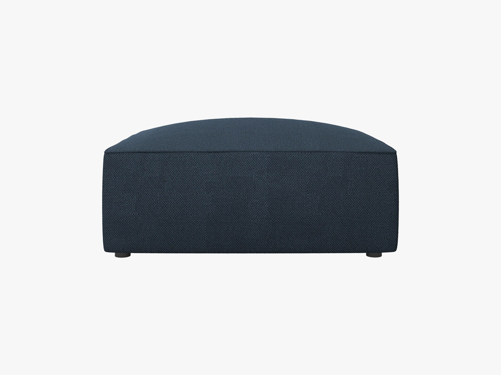 Micadoni Hocker Ruby 1-Sitzer Strukturierter Stoff Ottawa Marineblau