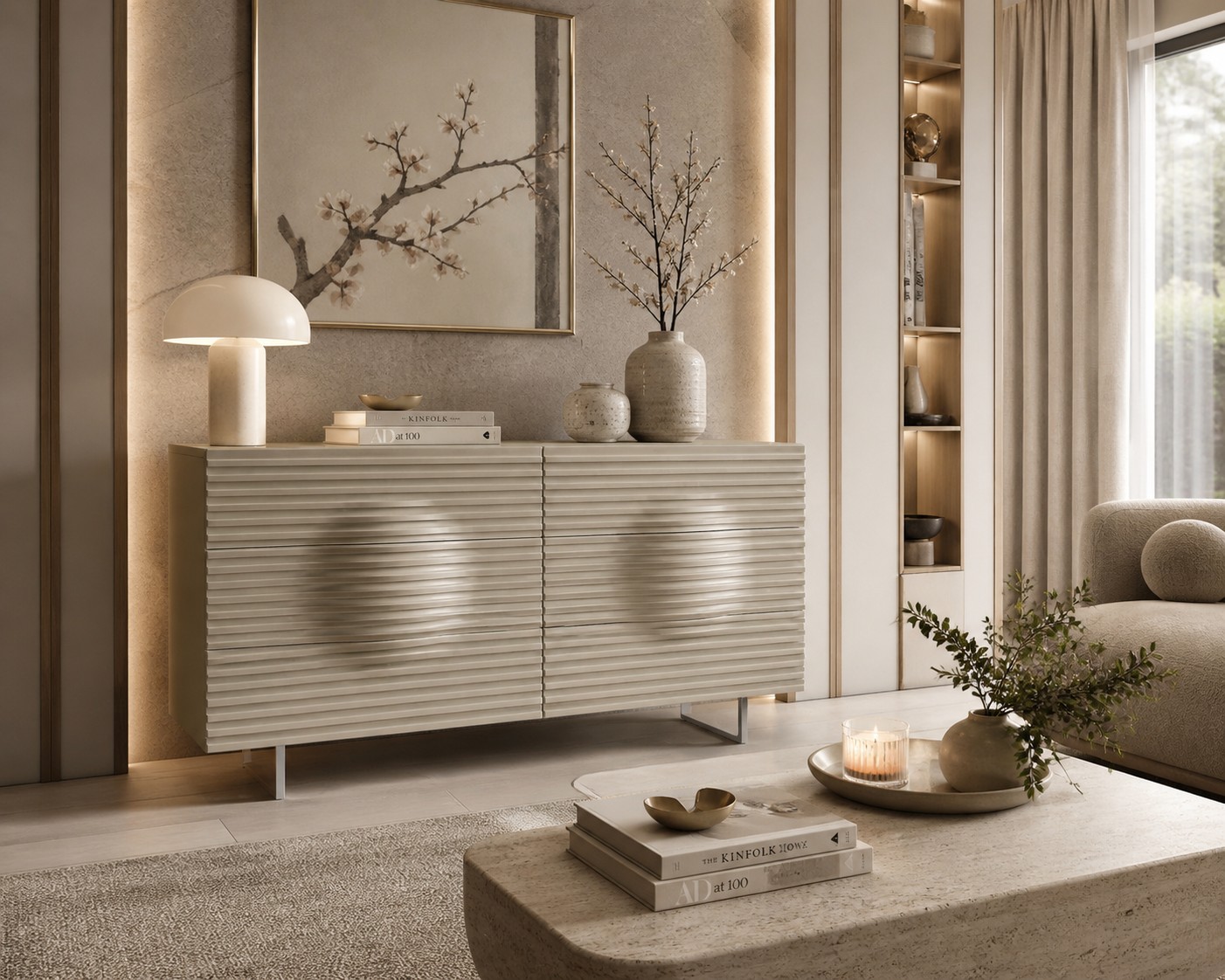 Livin Hill Sideboard Hudson 160 cm Sandfarben