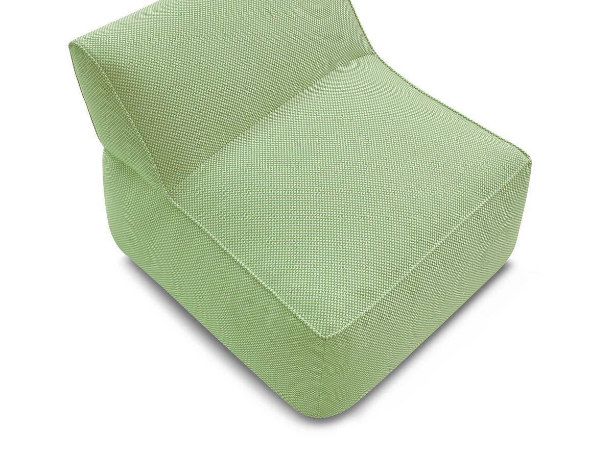 Bobochic Riviera Sofamodul 1-Sitzer Melange-Stoff Grün