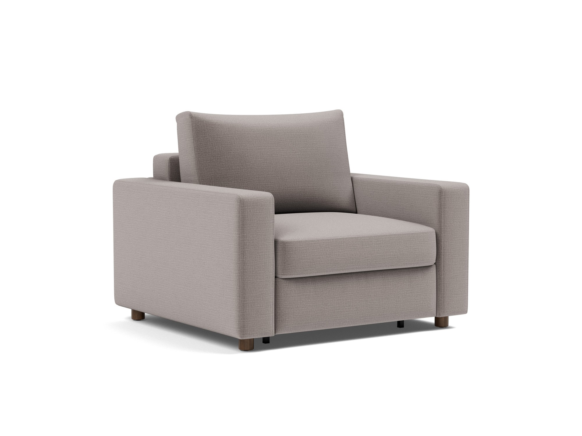 Schlafsessel Neah mit Standard-Armlehnen Chenille Esina 418-Truffle