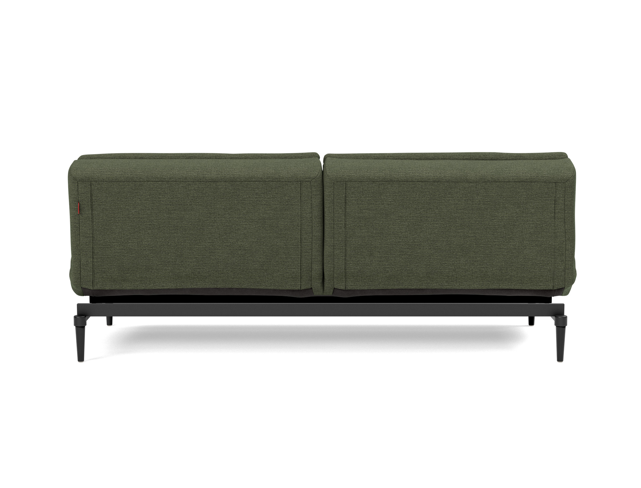 Schlafsofa Dublexo Strukturierter Stoff Taura 353-Forest Beine Styletto Eiche schwarz