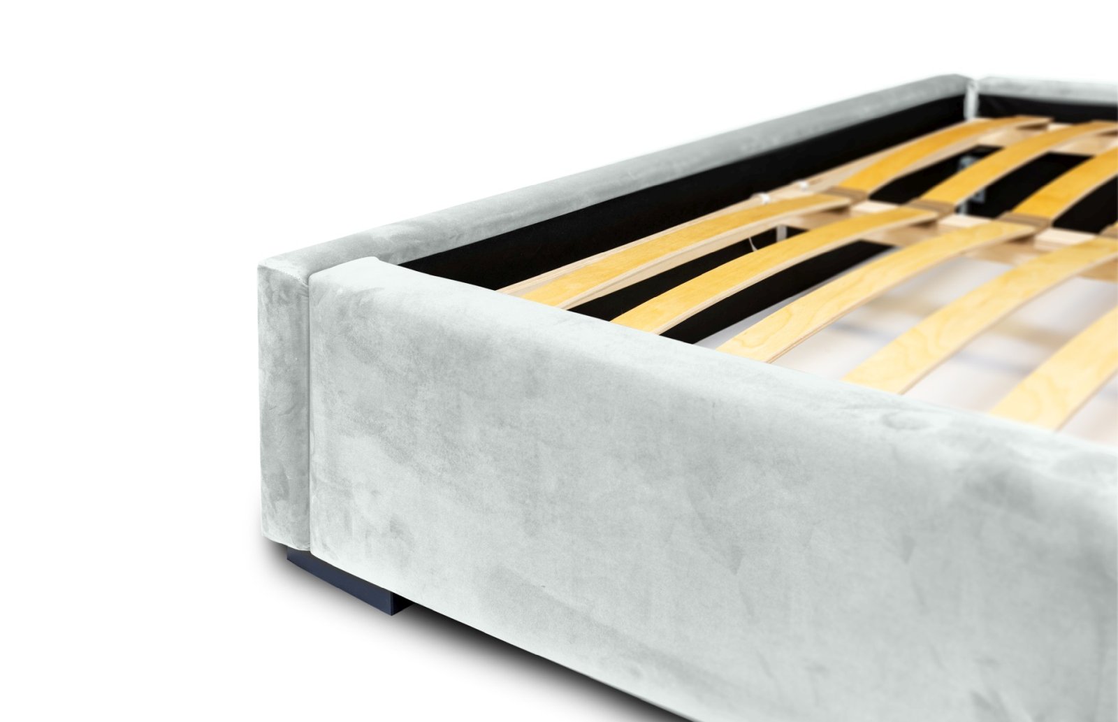 Polsterbett Sento-I Samtstoff 160x200 mit Metallrahmen Magic Velvet 2247