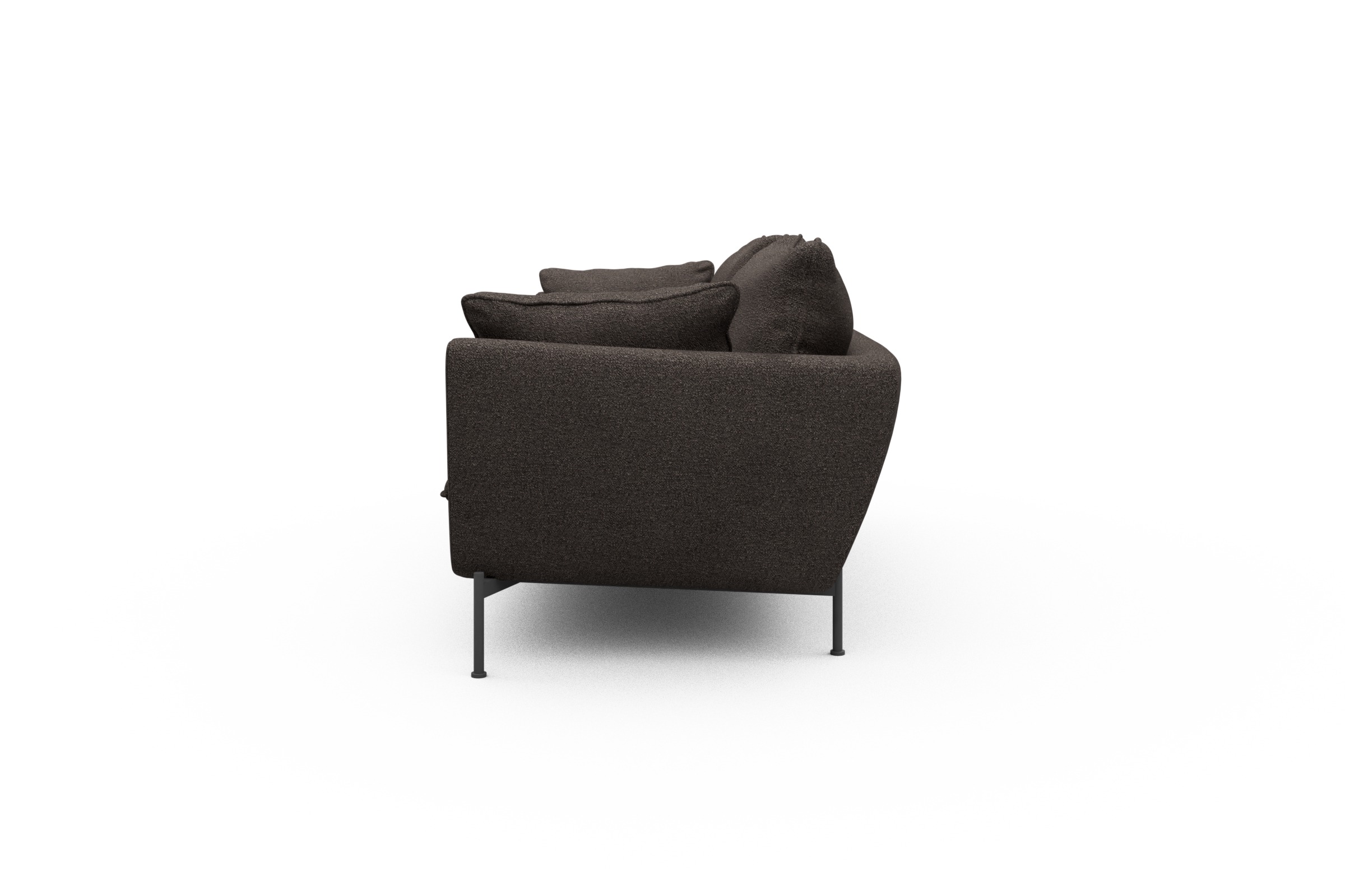 Sofa Anton PREMIUM 3-Sitzer Boucle-Taupe