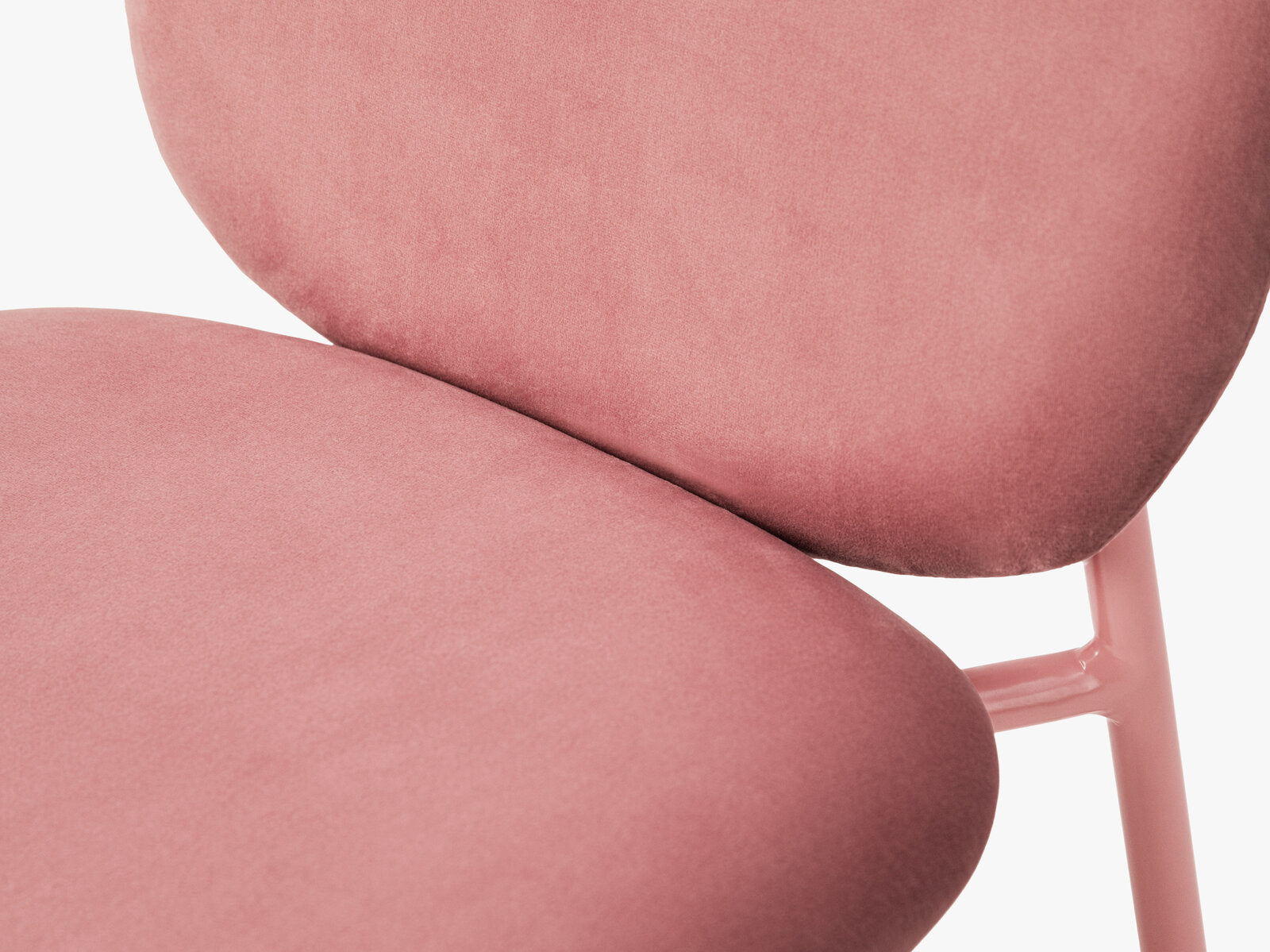 Micadoni Stuhl Caroline Samt Magic Velvet Rosa Flamingo