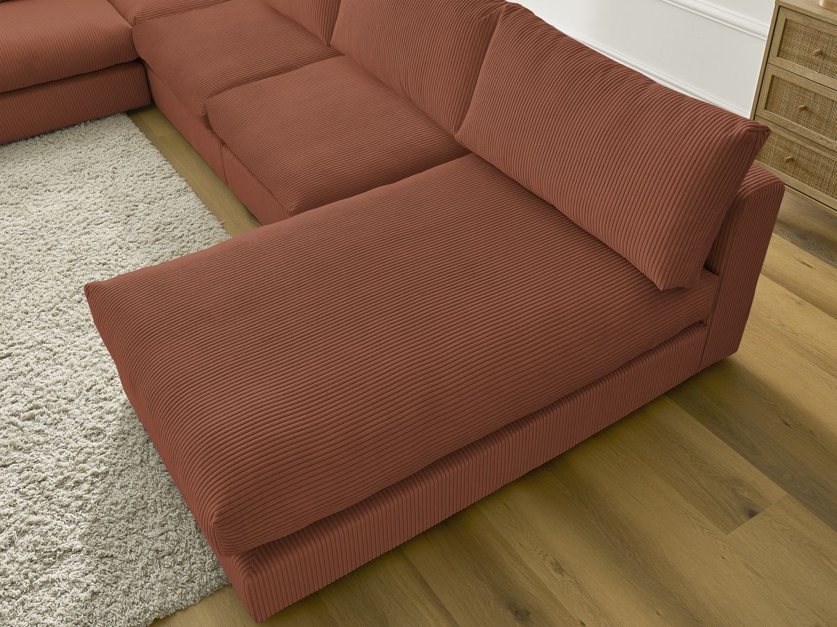 Bobochic Paris Ecksofa Cordsamt Orange