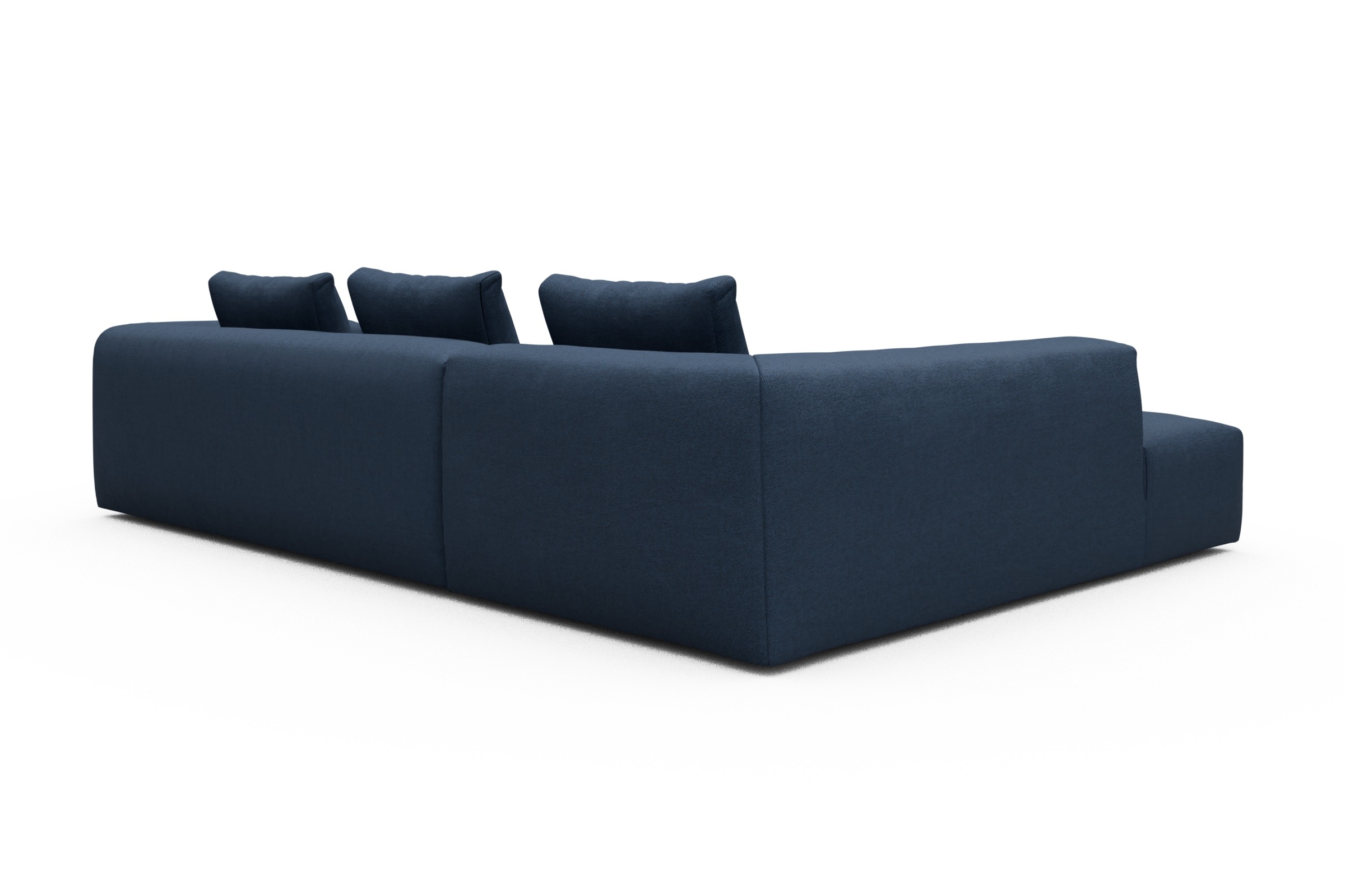 Ecksofa Fred Relax-Ecke links mit 2,5-Sitzer Weda-Blue