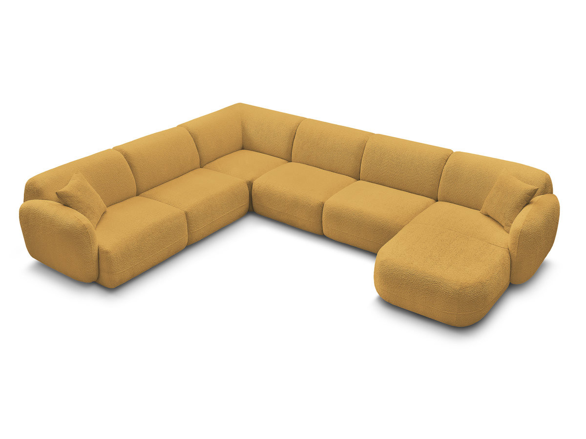 Bobochic Anda Wohnlandschaft Chenille Gelb Ecke links
