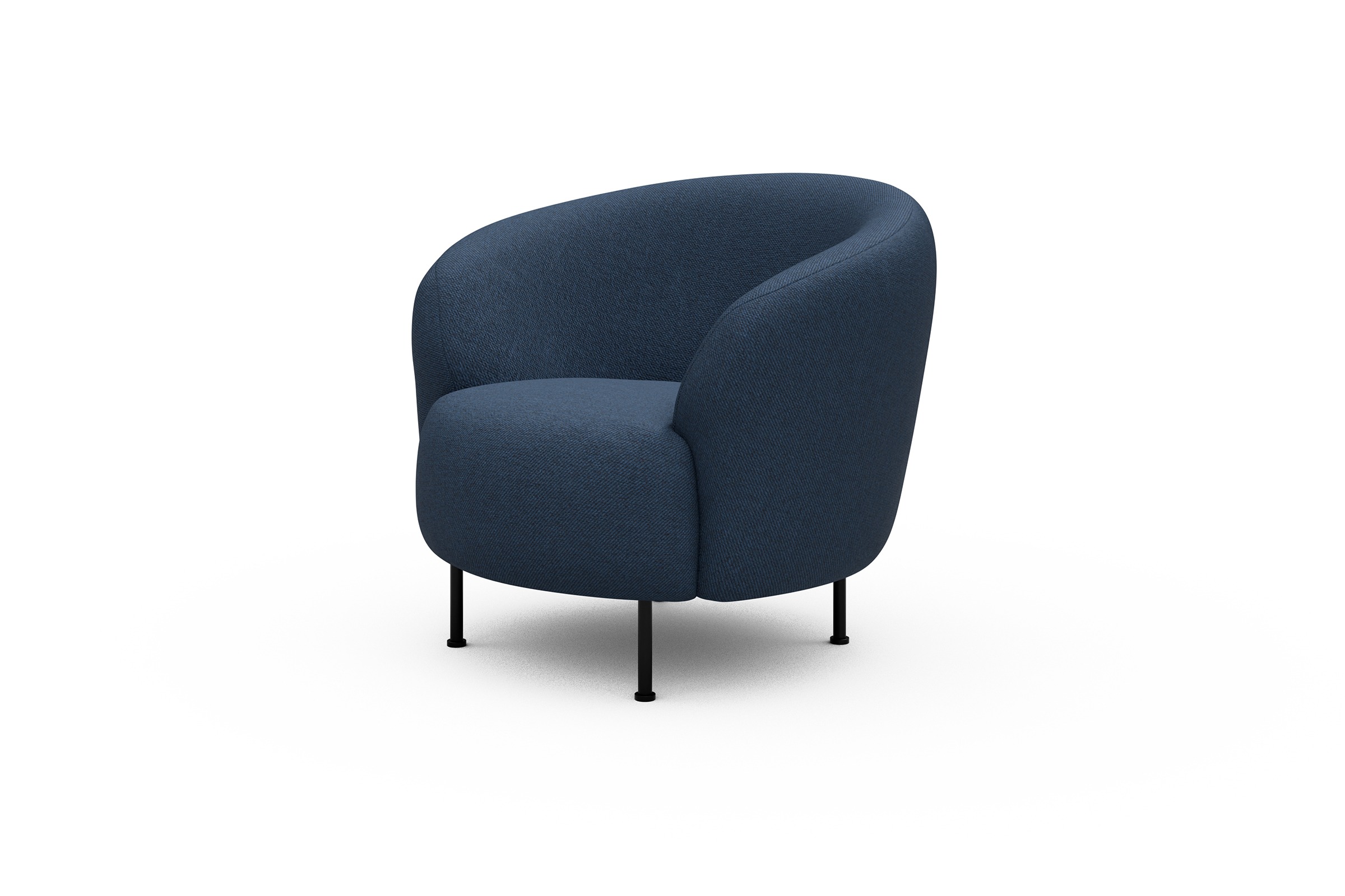 Sessel Ronda Metallbeine Schwarz Weda-Blue
