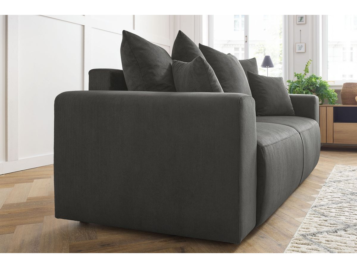 Bobochic Envy Sofa 2-Sitzer Cordsamt Dunkelgrau