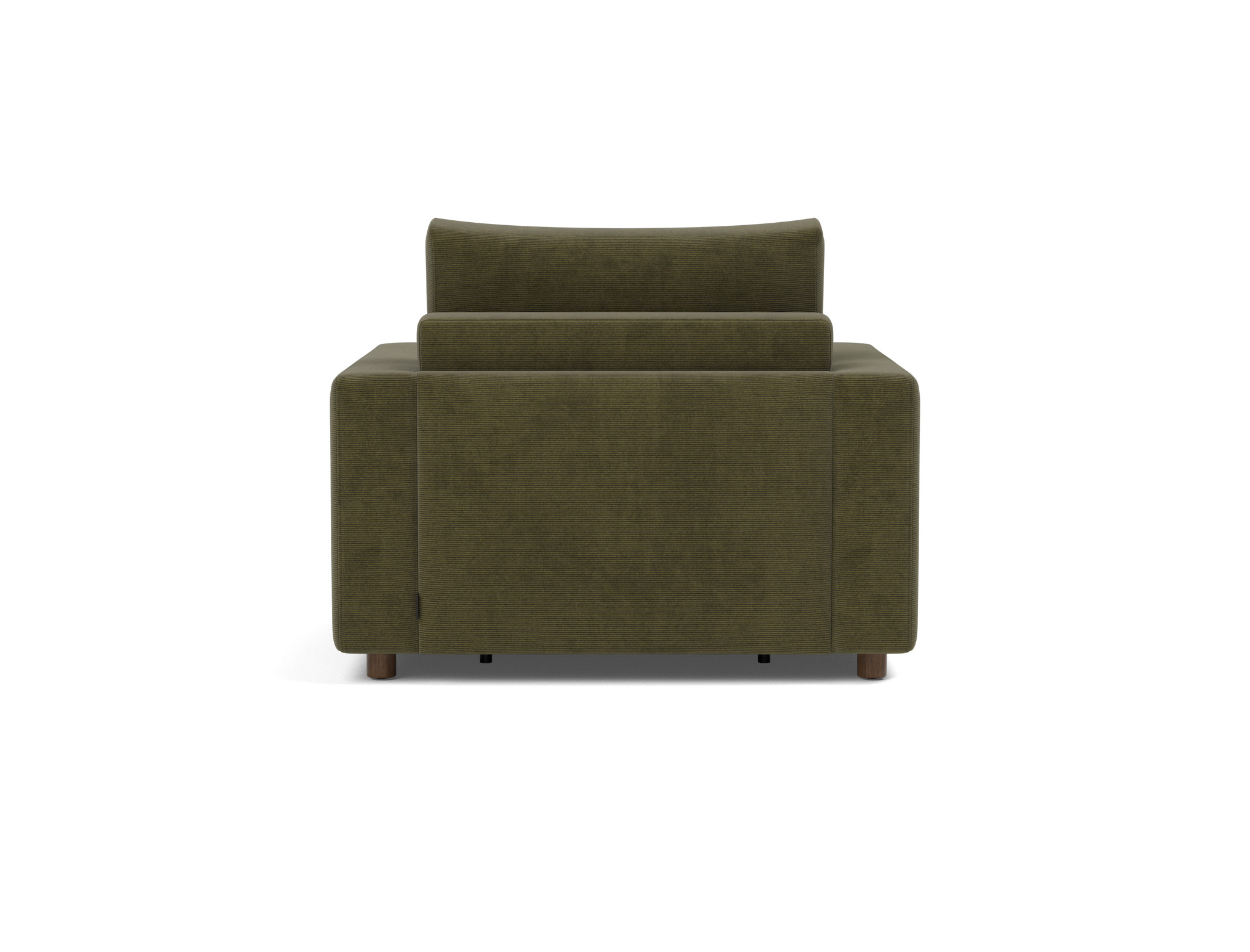 Schlafsessel Neah mit Standard-Armlehnen Kord Cordufine 316-Pine-Green