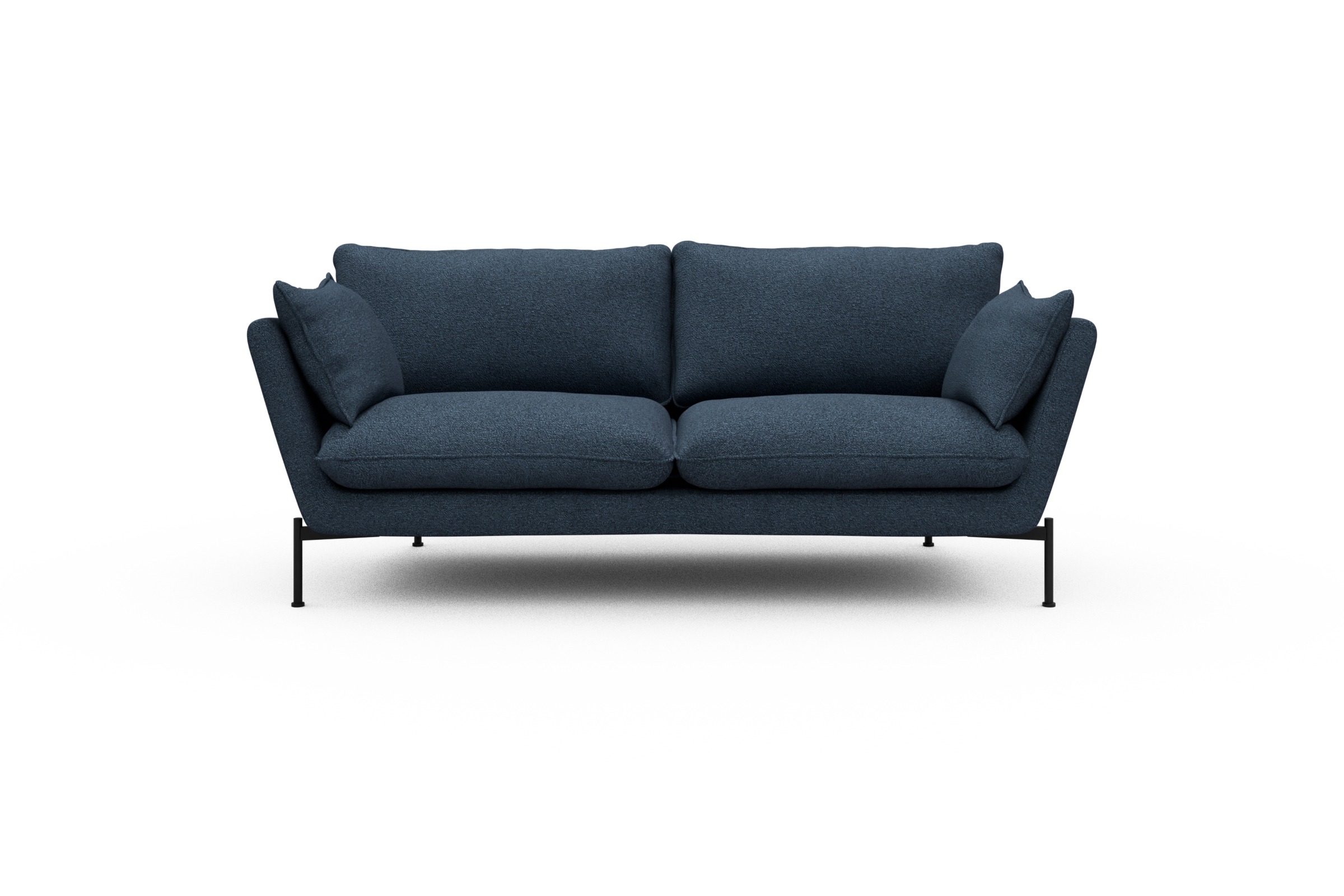 Skandi Home Sofa Anton 2-Sitzer Boucle-Blue moebelfaktor