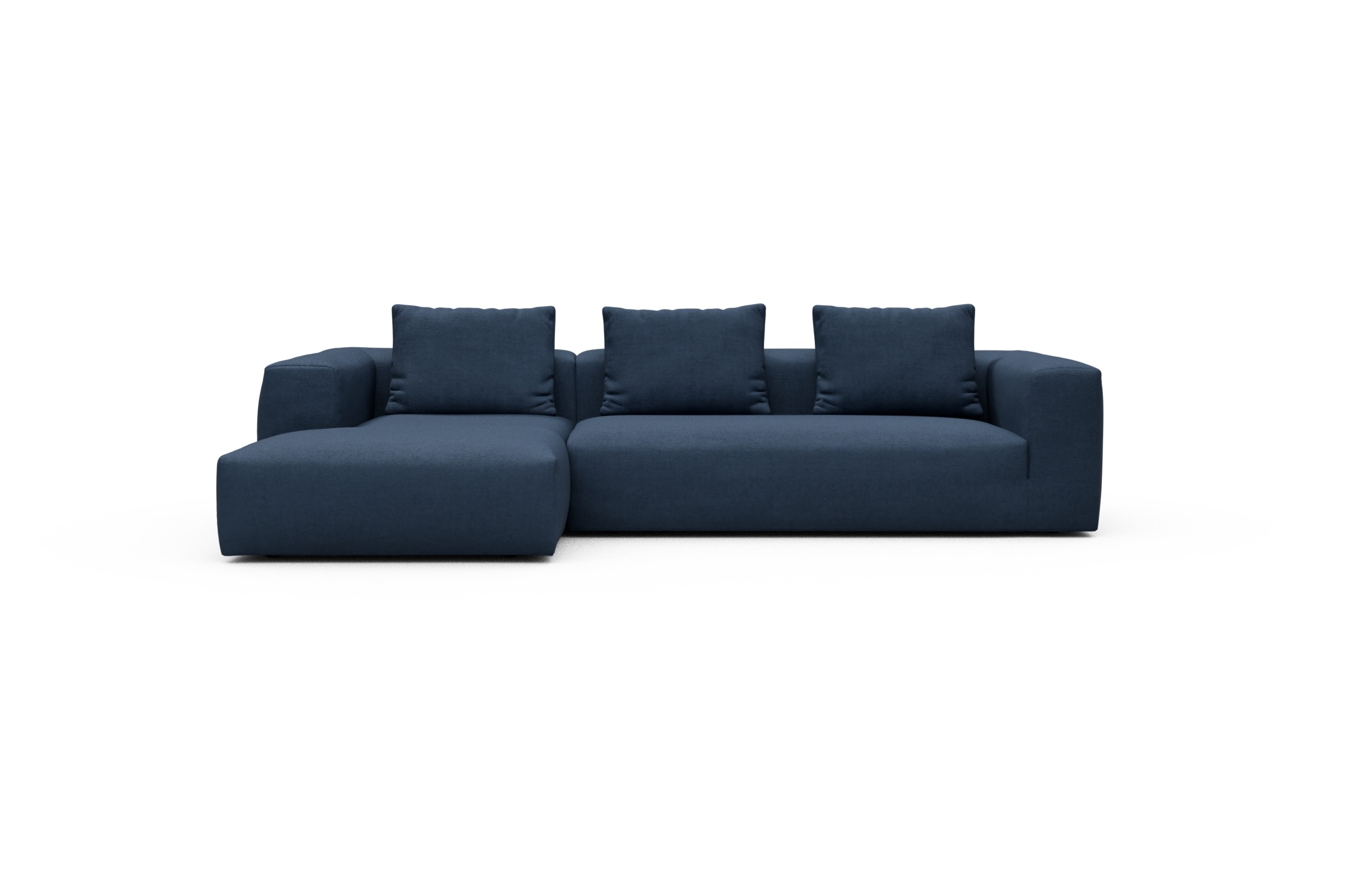 Skandi Home Ecksofa Fred Chaiselongue links mit 2,5-Sitzer Weda-Blue moebelfaktor