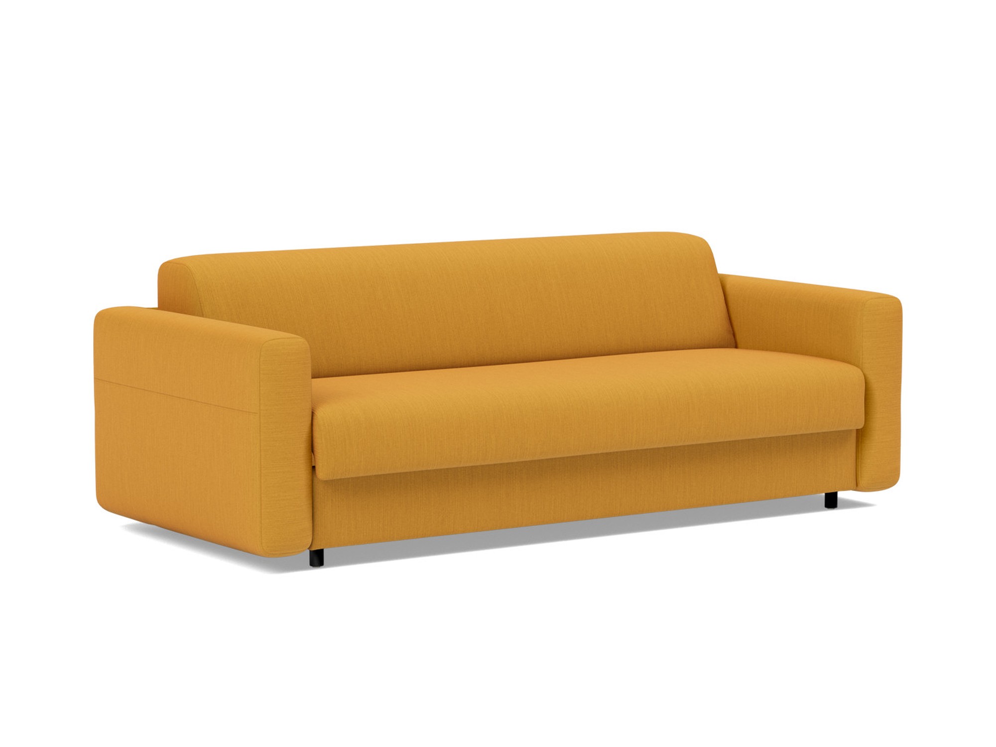 Schlafsofa Killian mit Taschenfederkernmatratze 160 Flachgewebe Elegance 507-Burned-Curry