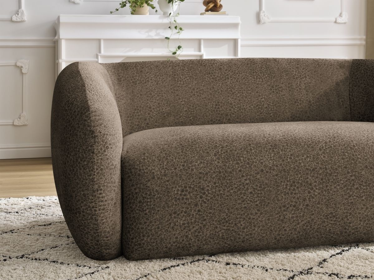 Bobochic Celine Sofa 2-Sitzer Strukturstoff Braun