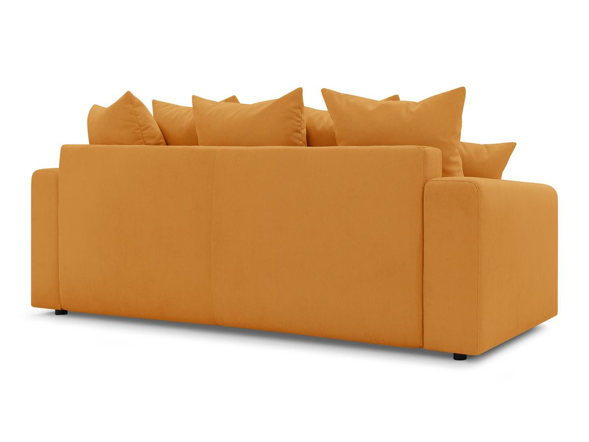 Bobochic Envy Schlafsofa 3-Sitzer mit Bettkasten Cordsamt Gelb