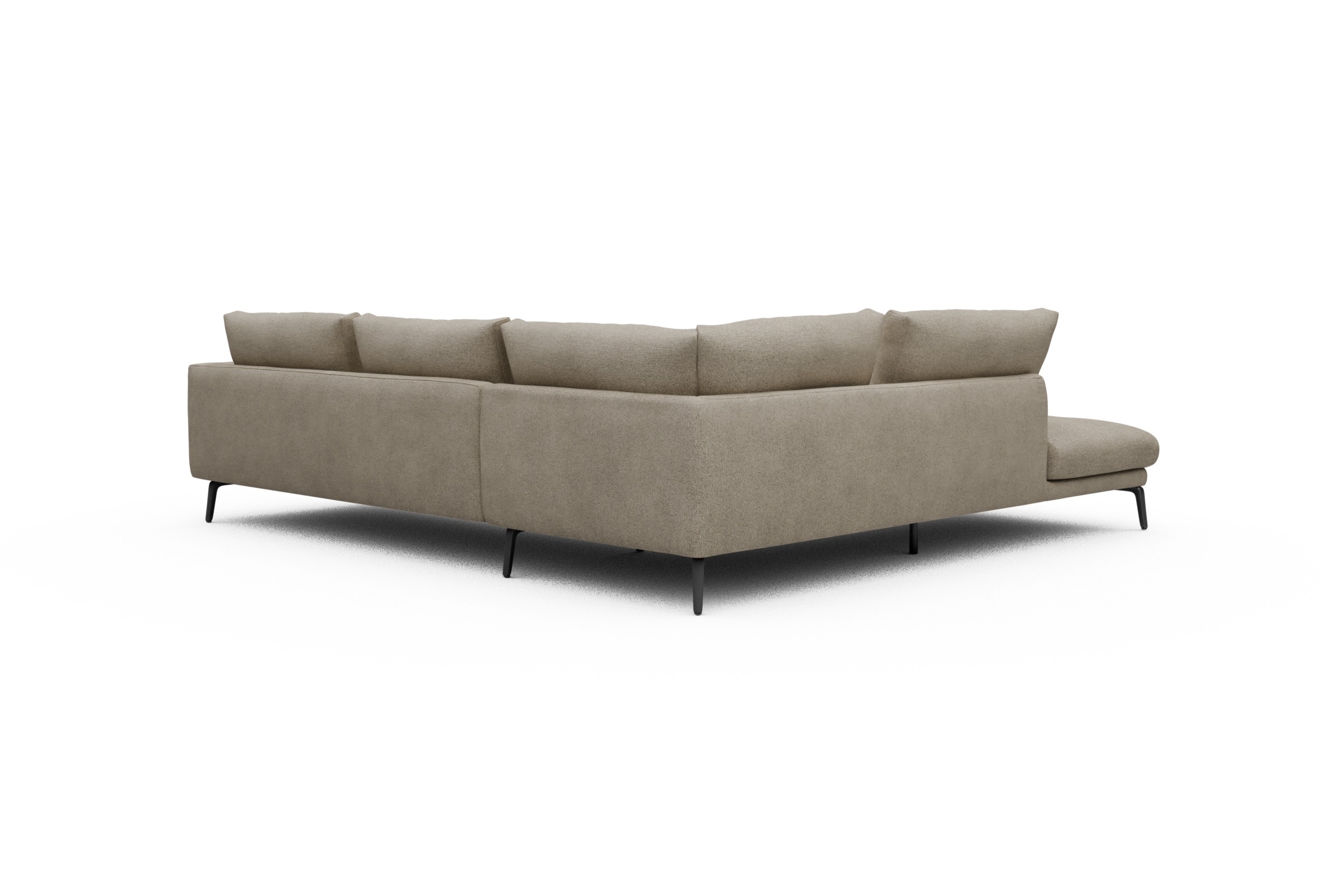 Ecksofa Karl Relax-Ecke links mit 2,5-Sitzer Boucle-Belge