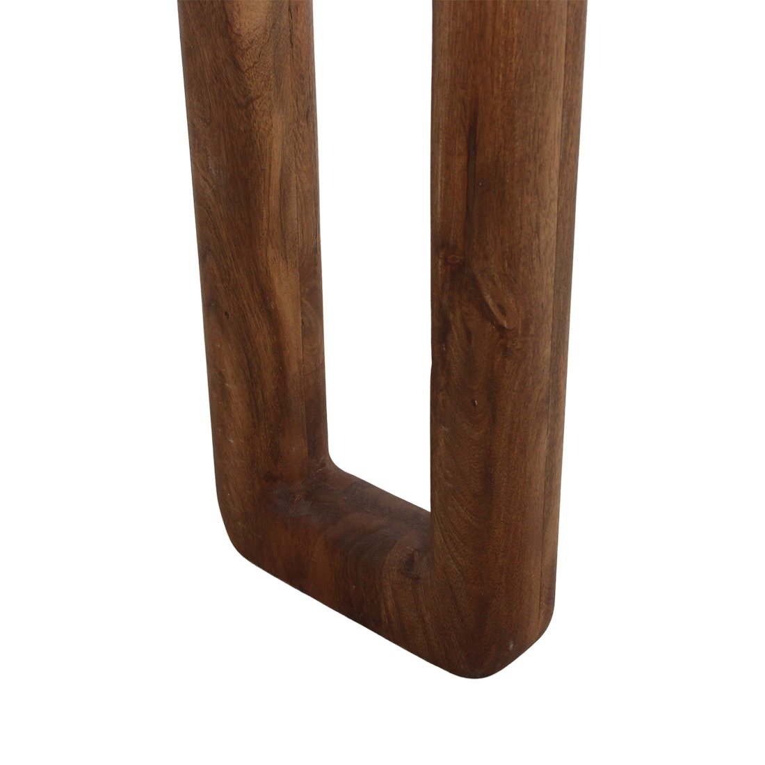 Raw Materials Bullnose Wandtisch aus Mangoholz braun 140x35x80cm