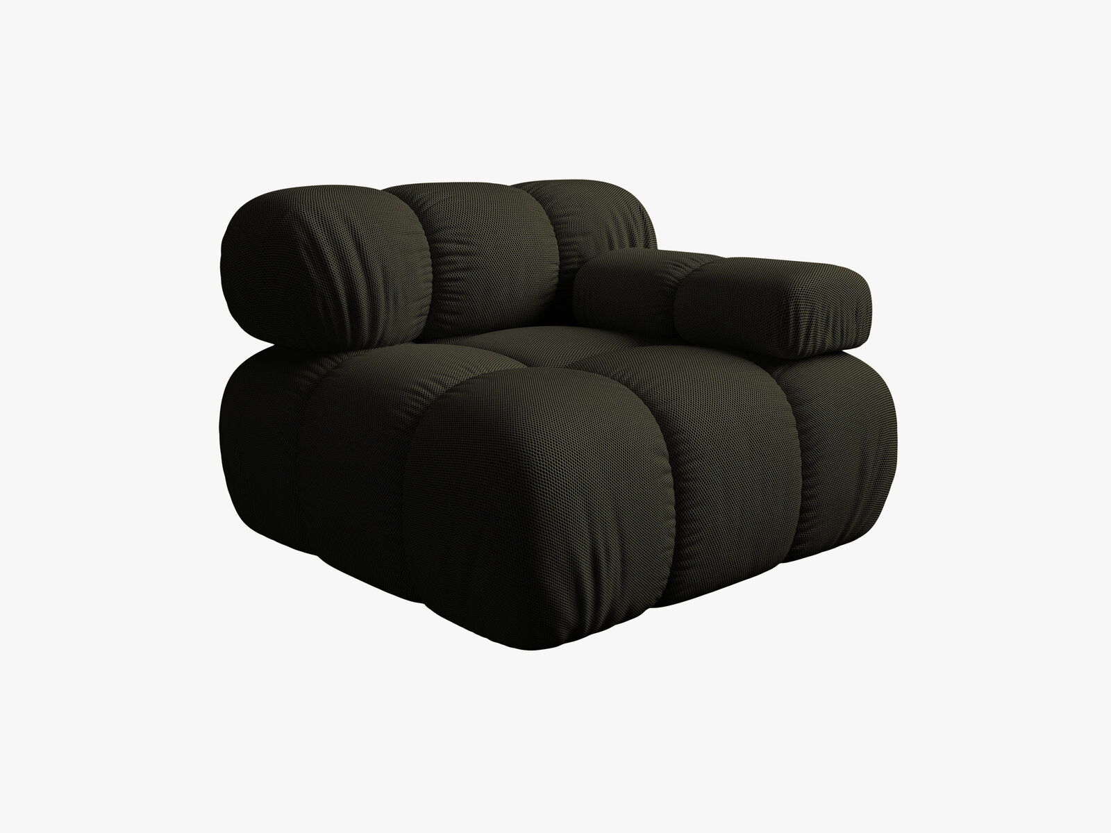 Micadoni Eckmodul Bellis Rechts 3D-Stoff Sonic Amazonas Grün