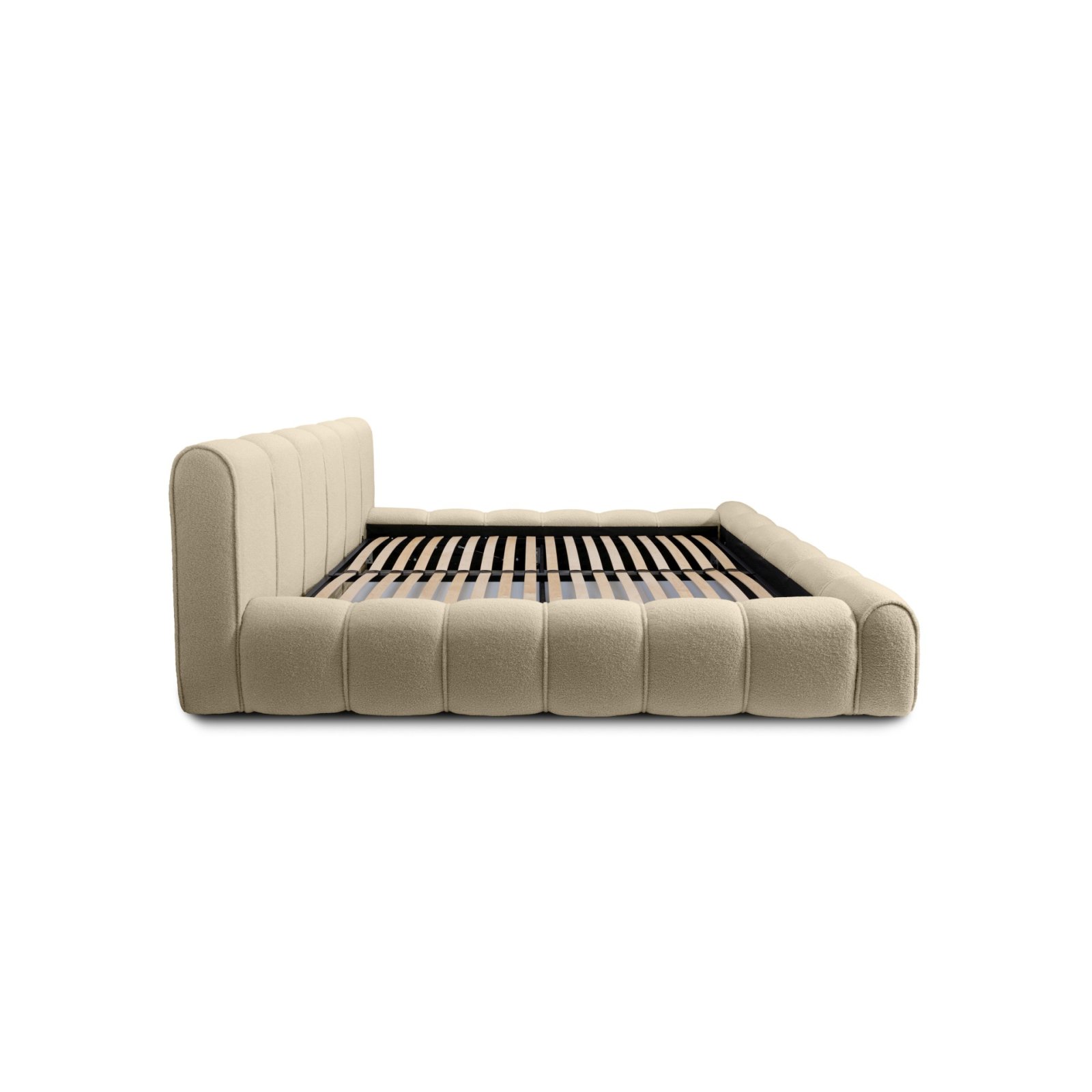 Polsterbett Belio Boucle 160x200 mit Holzrahmen Quelle 06