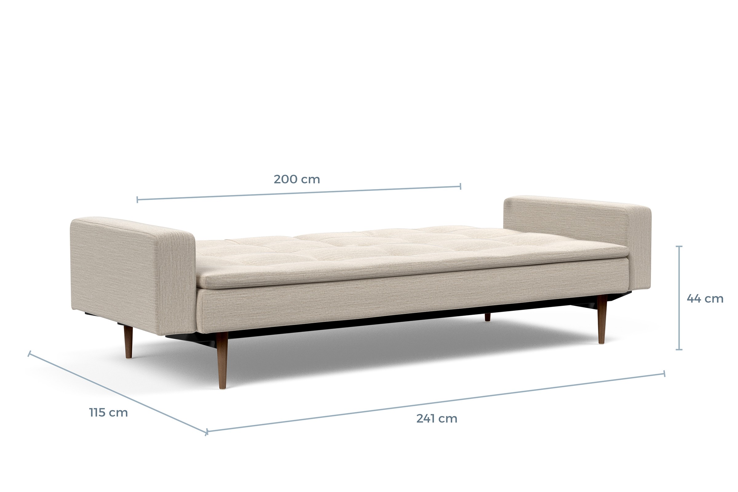 Schlafsofa Dublexo mit Armlehnen