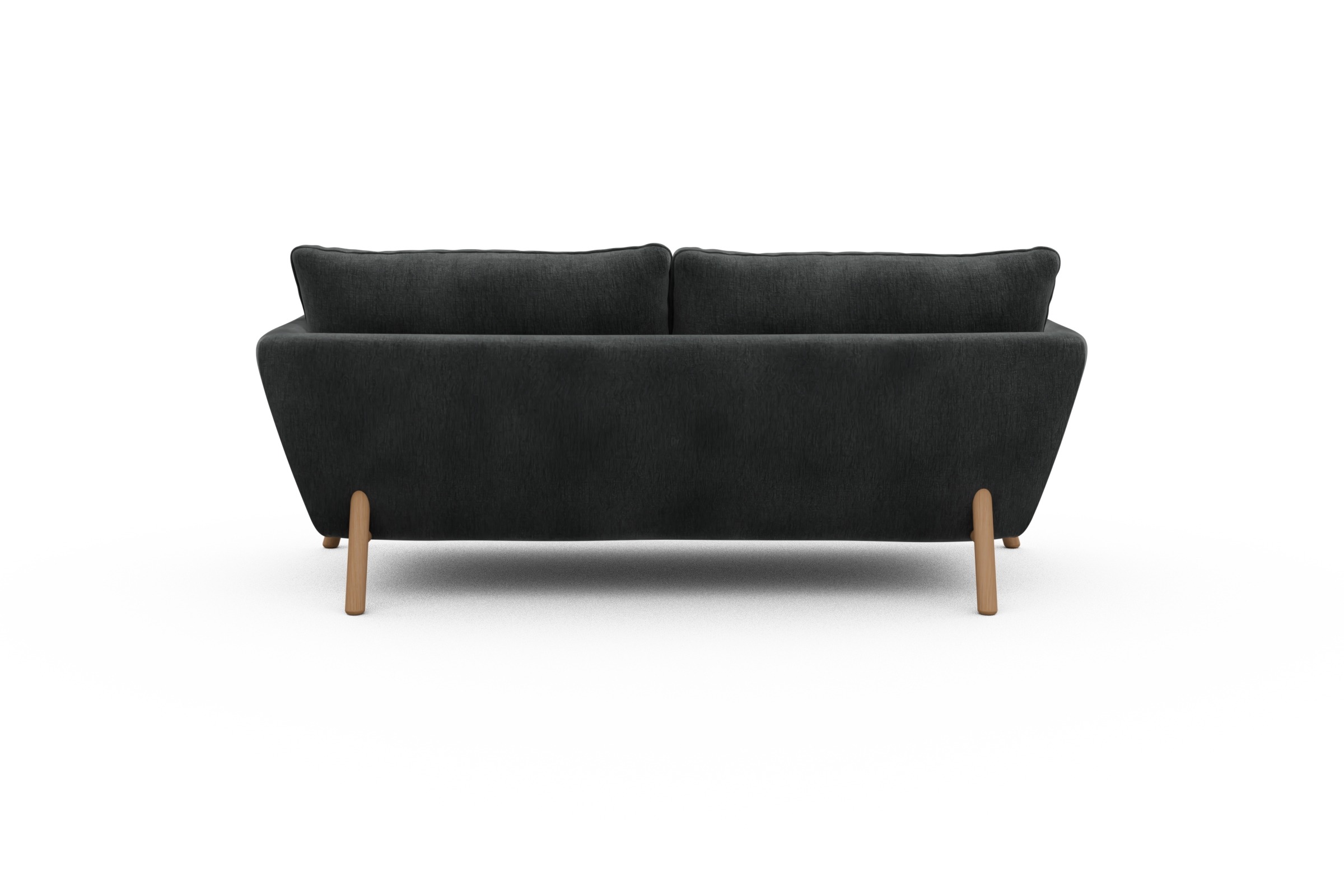 Sofa Emil 2-Sitzer Beinfarbe Eiche Natur Smooth-Deep-Warm-Grey