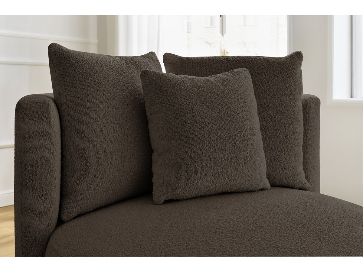 Bobochic Cesar Sessel Bouclé-Stoff Braun