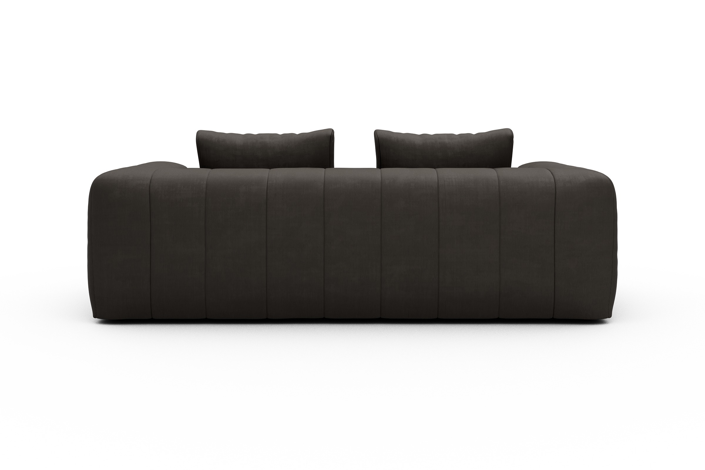 Sofa Hugo 3-Sitzer Cordufine-Taupe