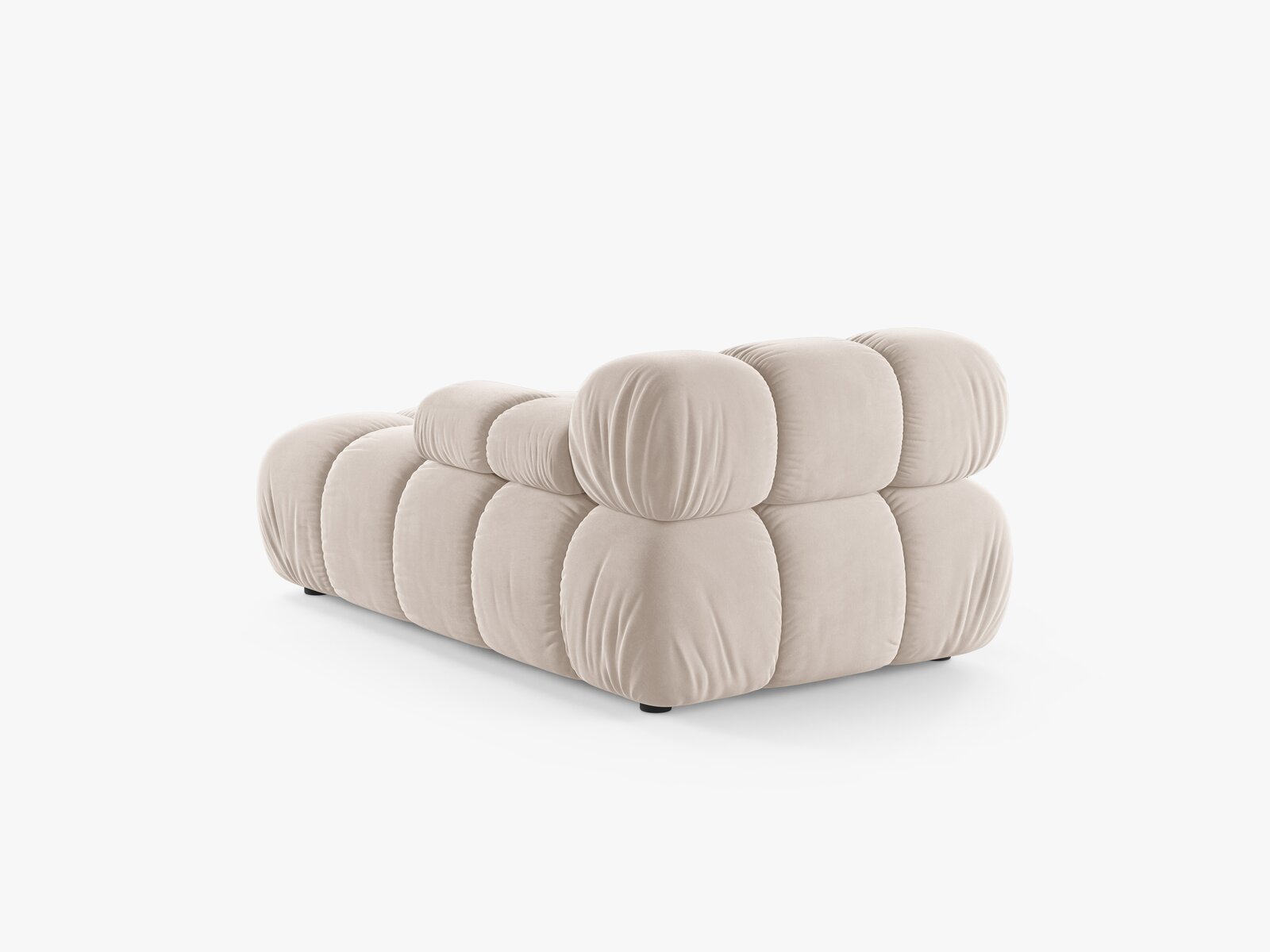 Micadoni Recamiere Bellis Rechts Samt Venus Helles Beige