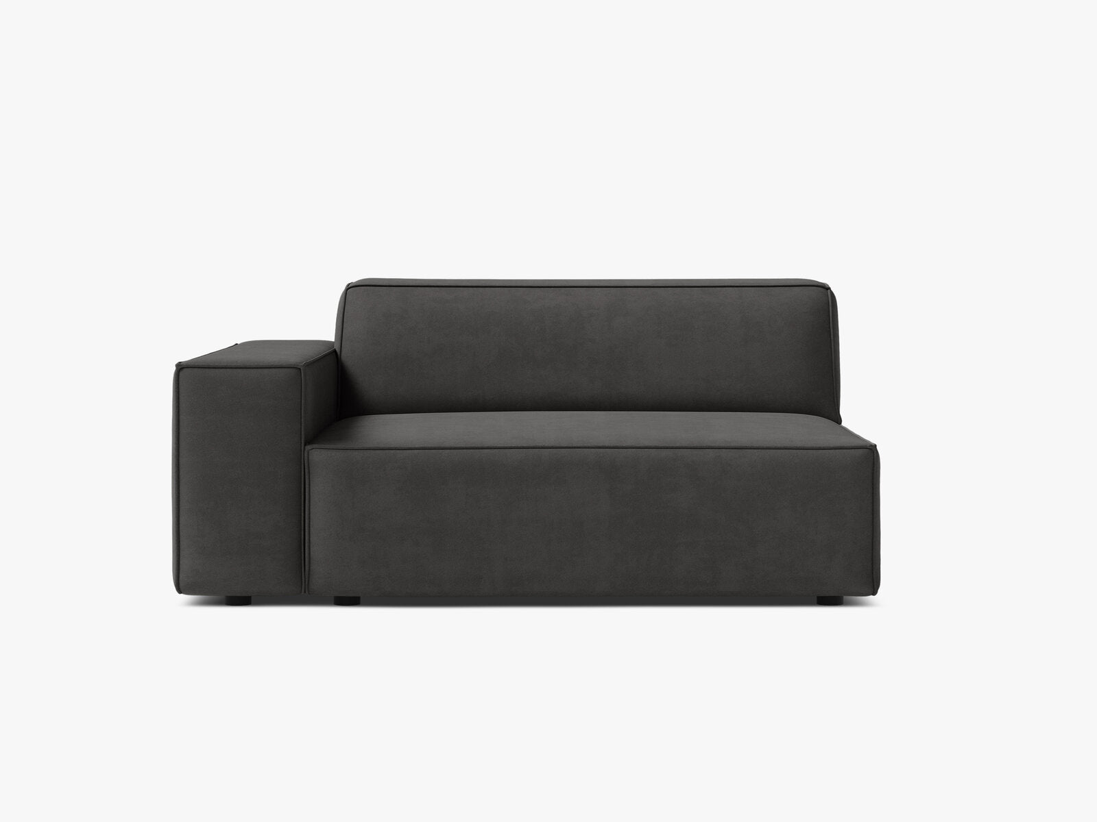 Micadoni Jodie Sofamodul XL Links Samt Bluvel Grau