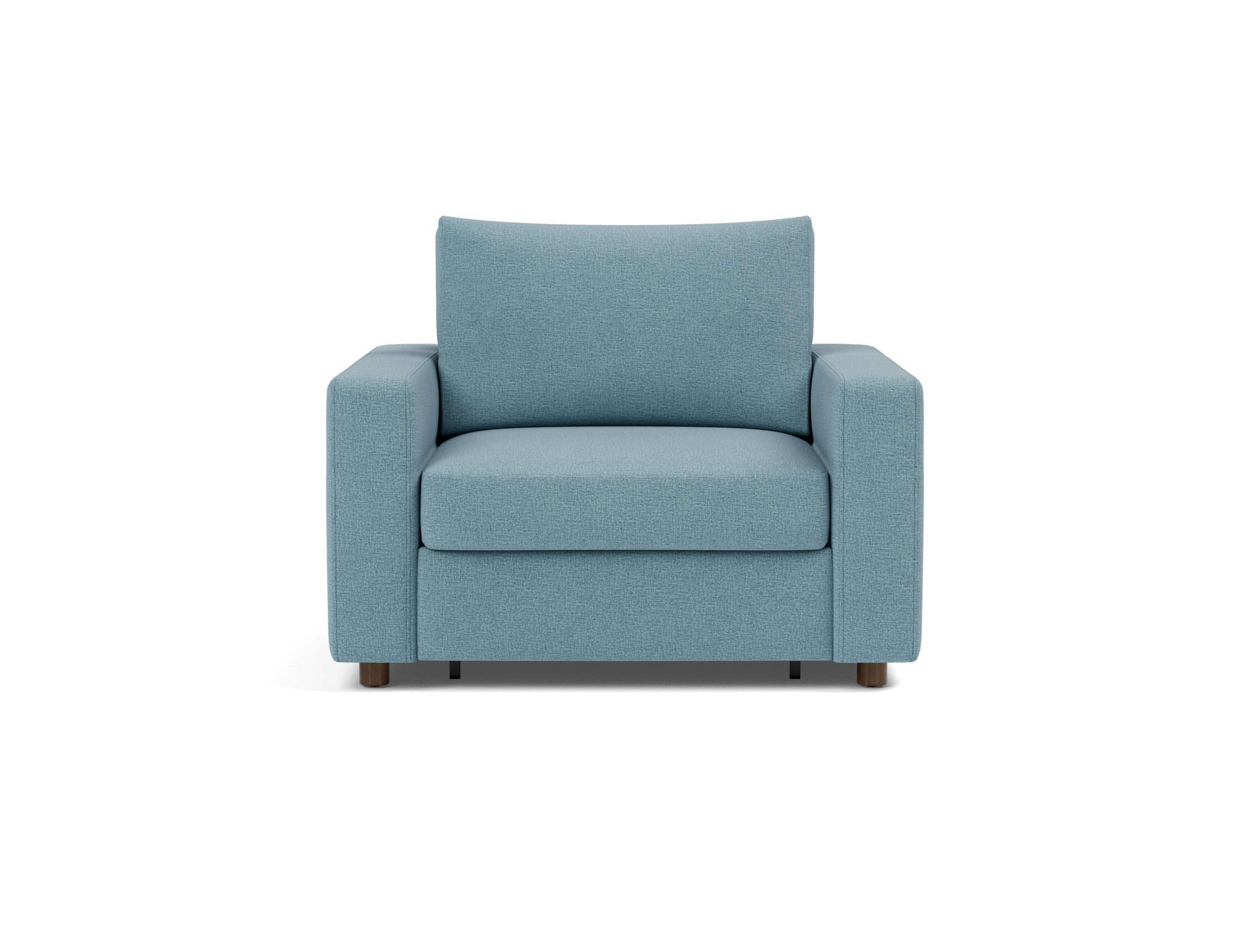 Schlafsessel Neah mit Standard-Armlehnen Flachgewebe Mixed Dance 525-Light-Blue
