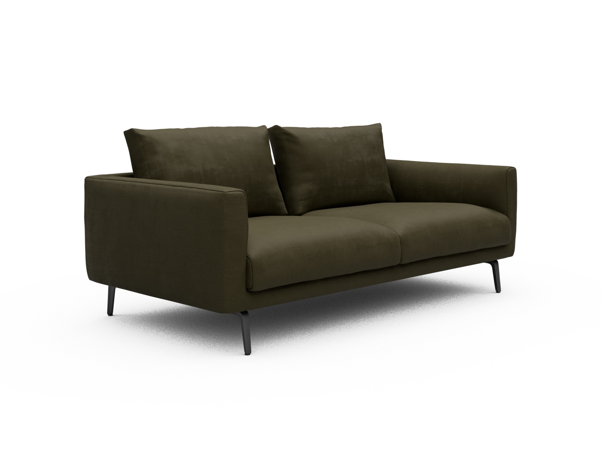 Skandi Home Sofa Karl 2-5-Sitzer Cordufine-Pine-Green moebelfaktor