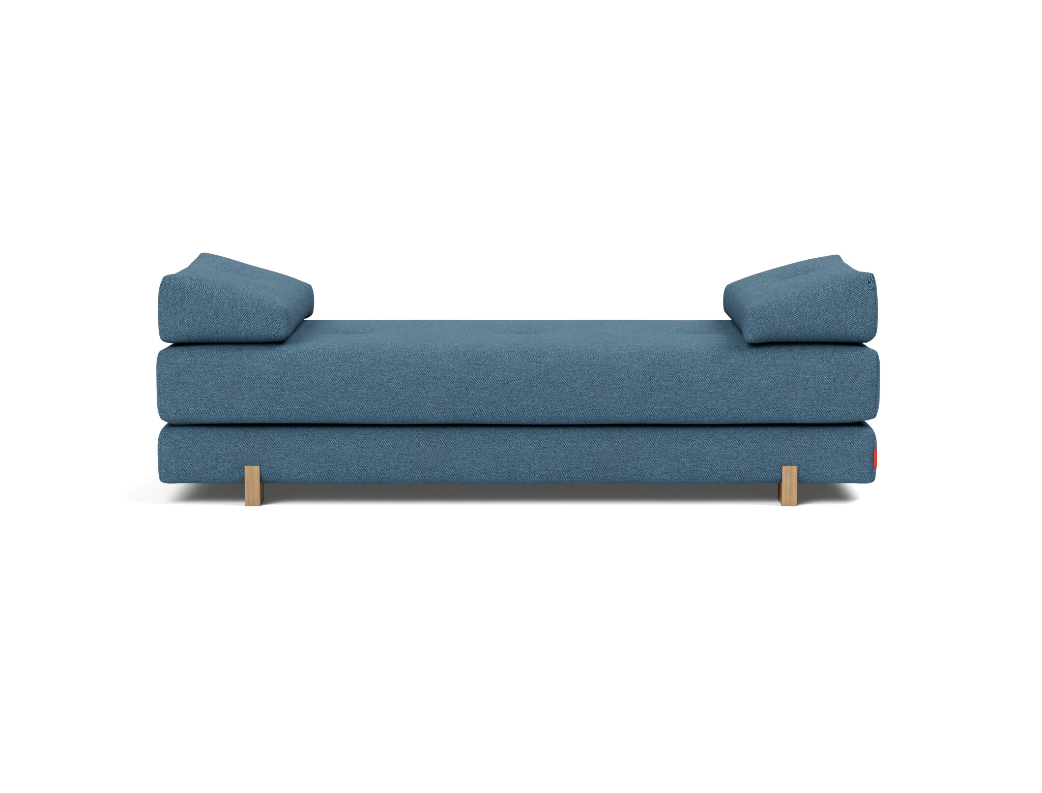 Tagesbett Sigmund Strukturierter Stoff Weda 302-Weda-Blue Beine Drip Eiche