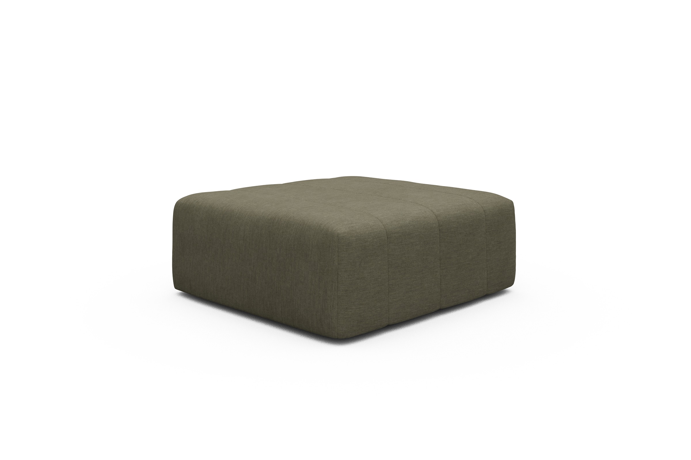Sitzhocker Hugo Ottomane Vivus-Dusty-Olive