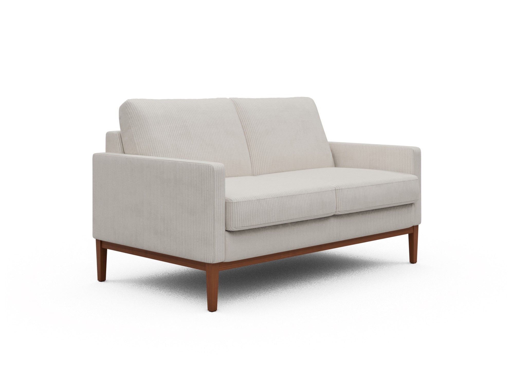 Skandi Home Sofa Bodo 2-Sitzer Corduroy-Ivory moebelfaktor