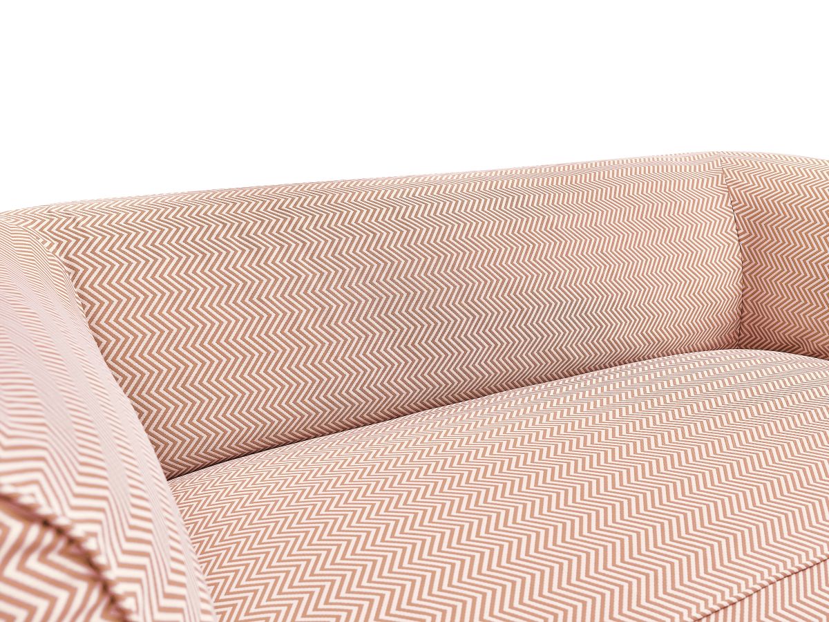 Bobochic Nour Gartensofa 3-Sitzer Stoff Orange