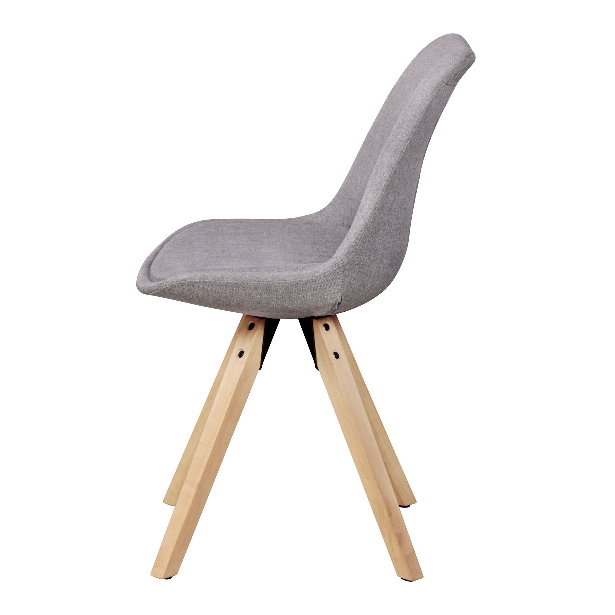 Polsterstuhl Arna Metall Grau 49 × 52 × 87 cm