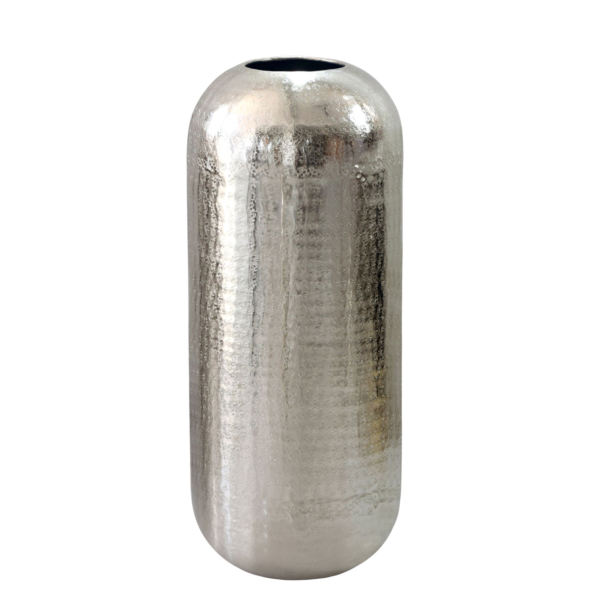 Bodenvase Arendal Aluminium Silber Ø 25 × H 60 cm