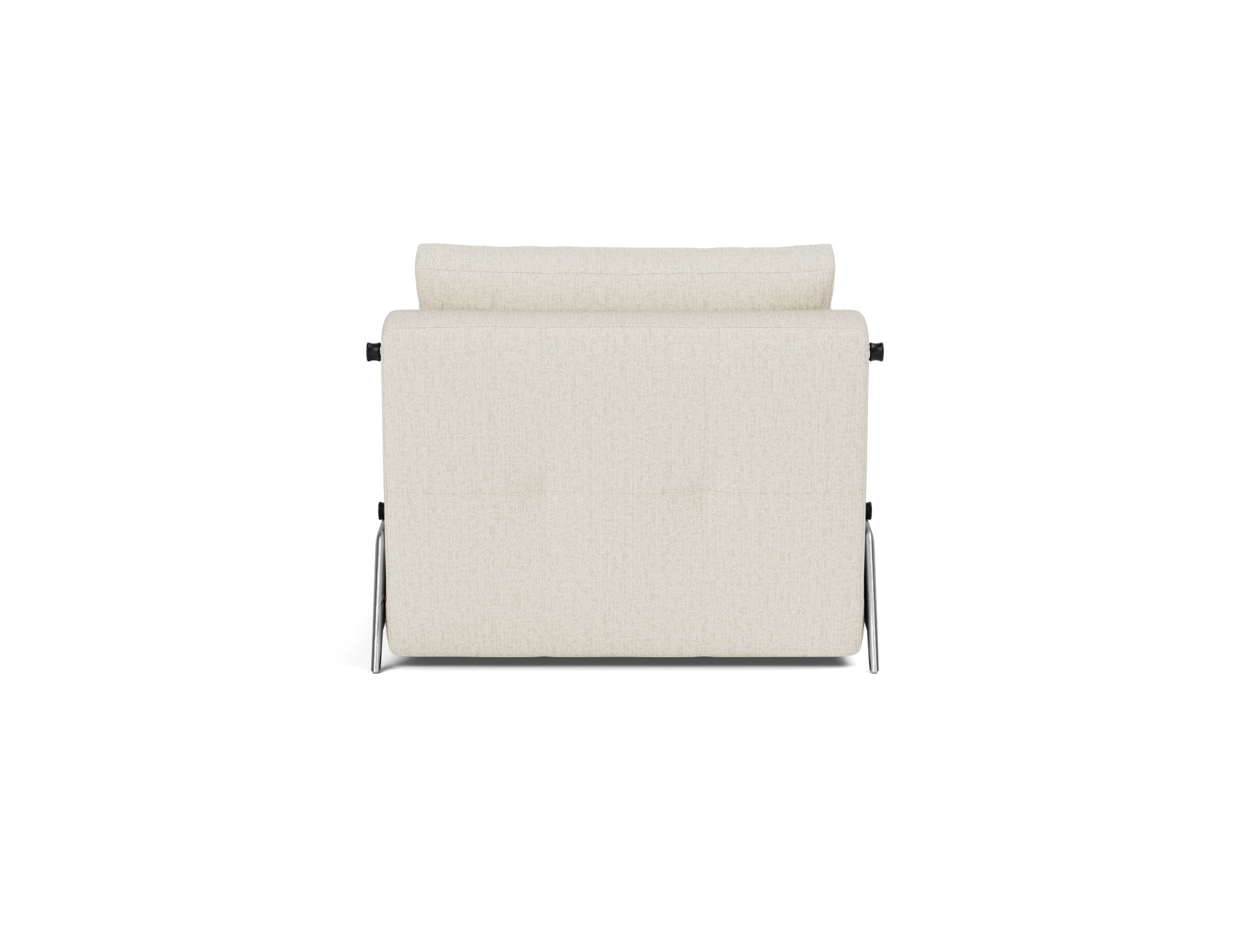 Schlafsessel Cubed 90 Boucle Skandi 531-Off-White Beine Aluminium