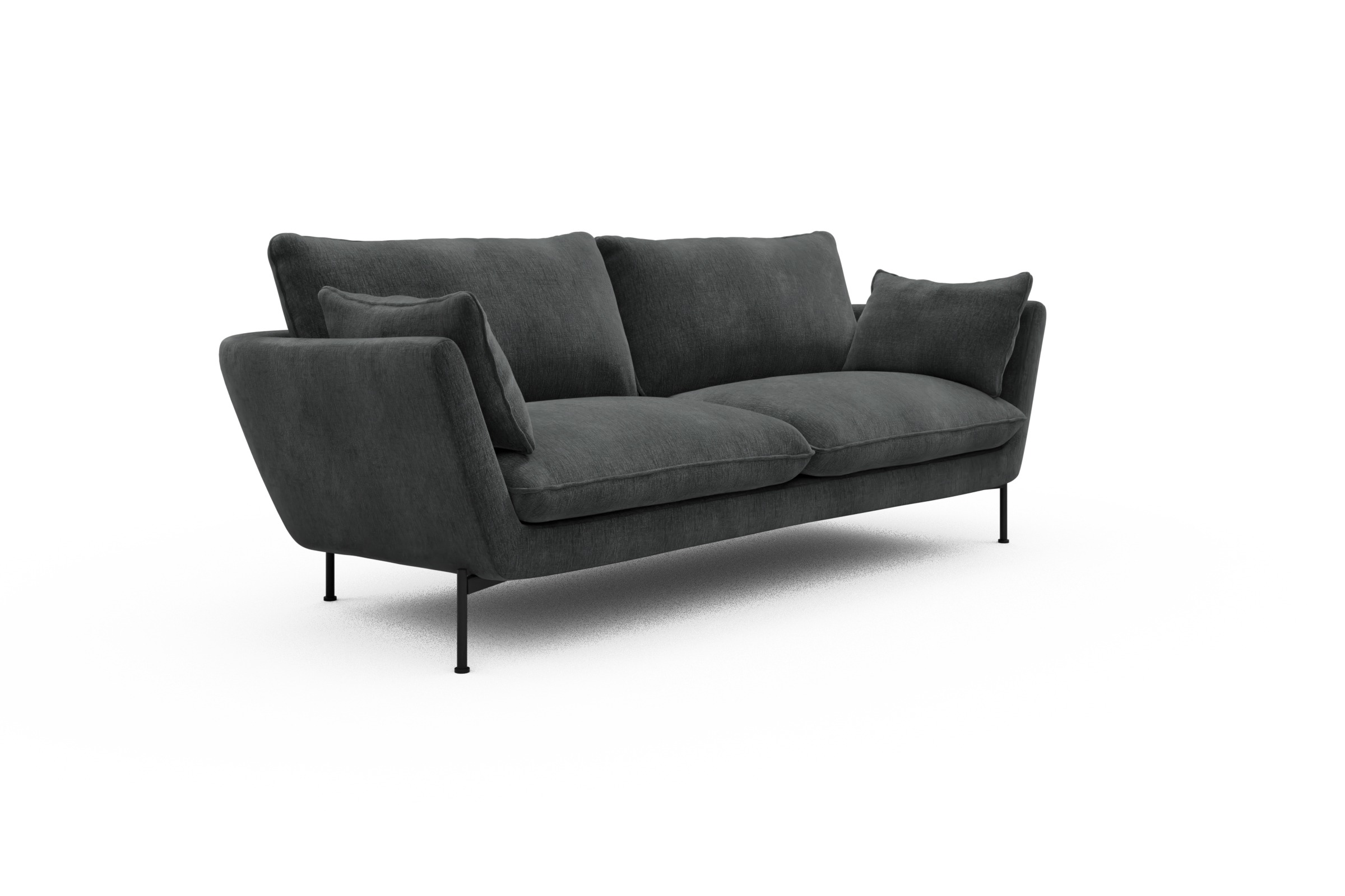 Sofa Anton 3-Sitzer Smooth-Deep-Warm-Grey