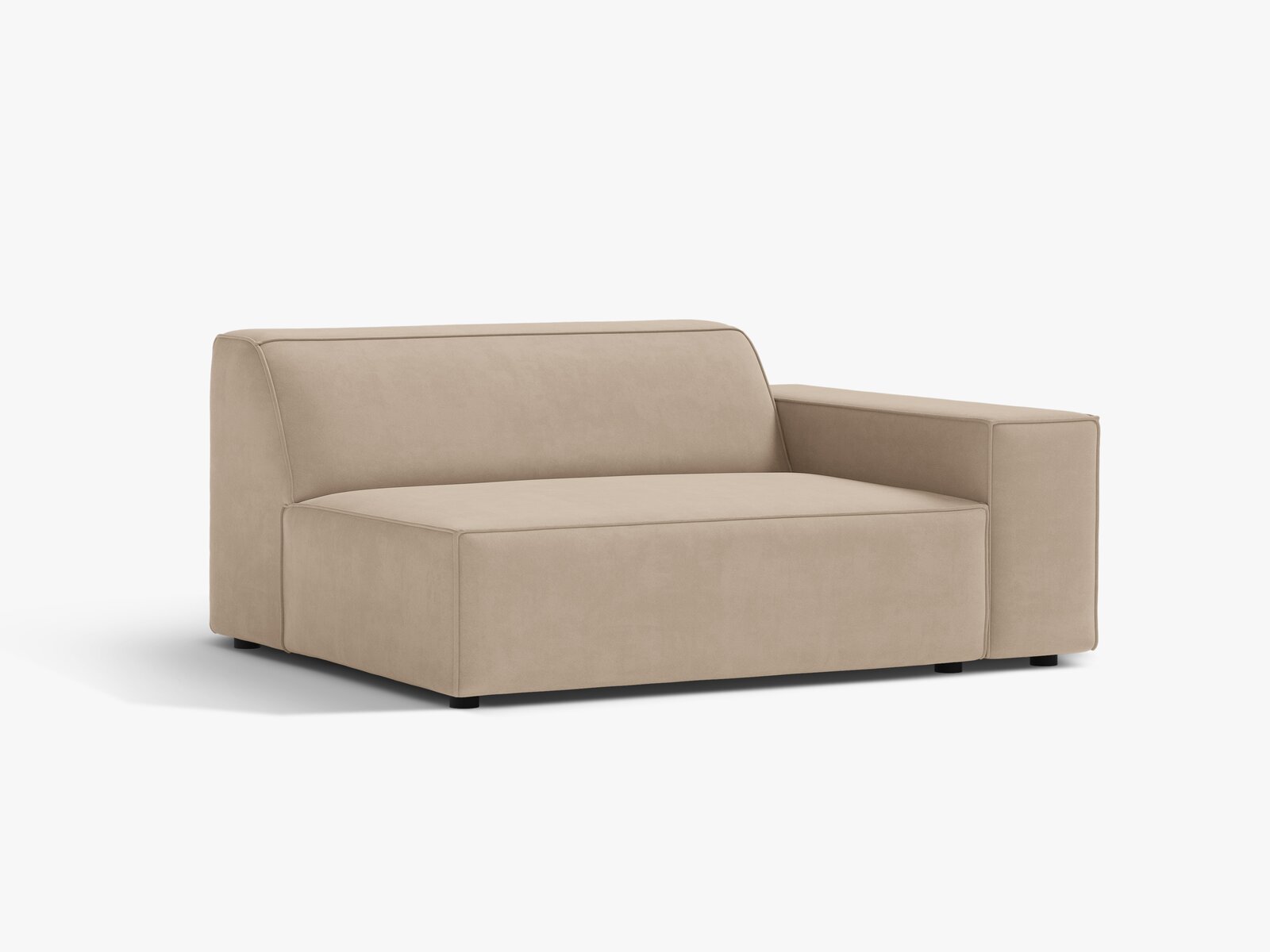 Micadoni Jodie Sofamodul XL Rechts Samt Venus Beige