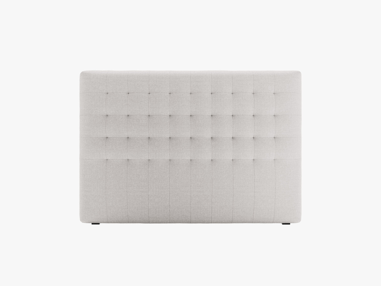 Micadoni Nova Samtiger Kopfteil 120 cm (H 95 cm) Strukturierter Stoff Liberty Hellgrau 140x95