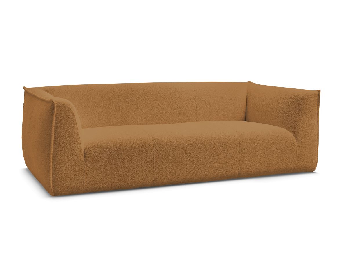 Bouclé-Stoff · Gelb