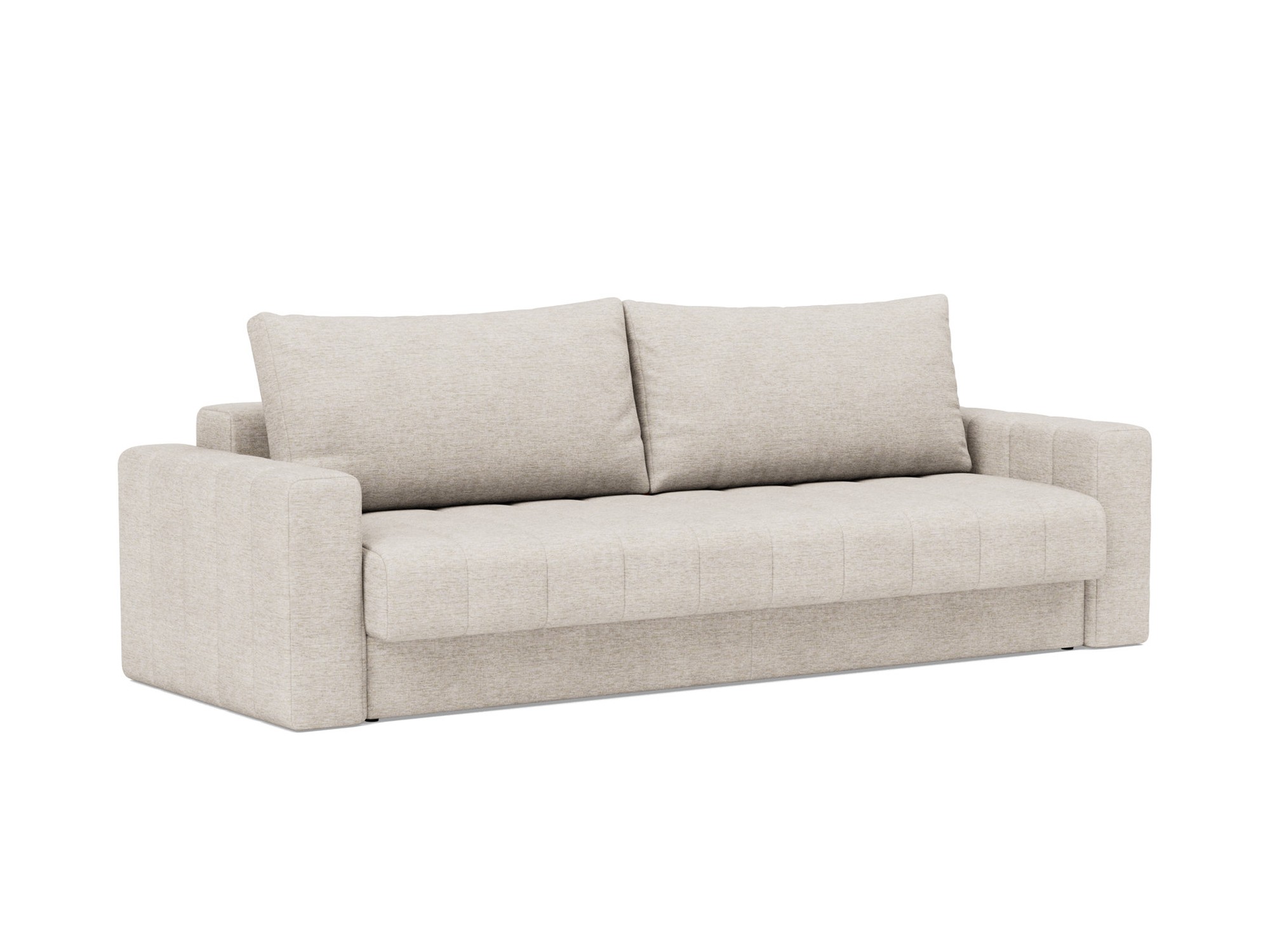 Schlafsofa Akello mit Armlehnen Chenille Yuveno 470-Natural