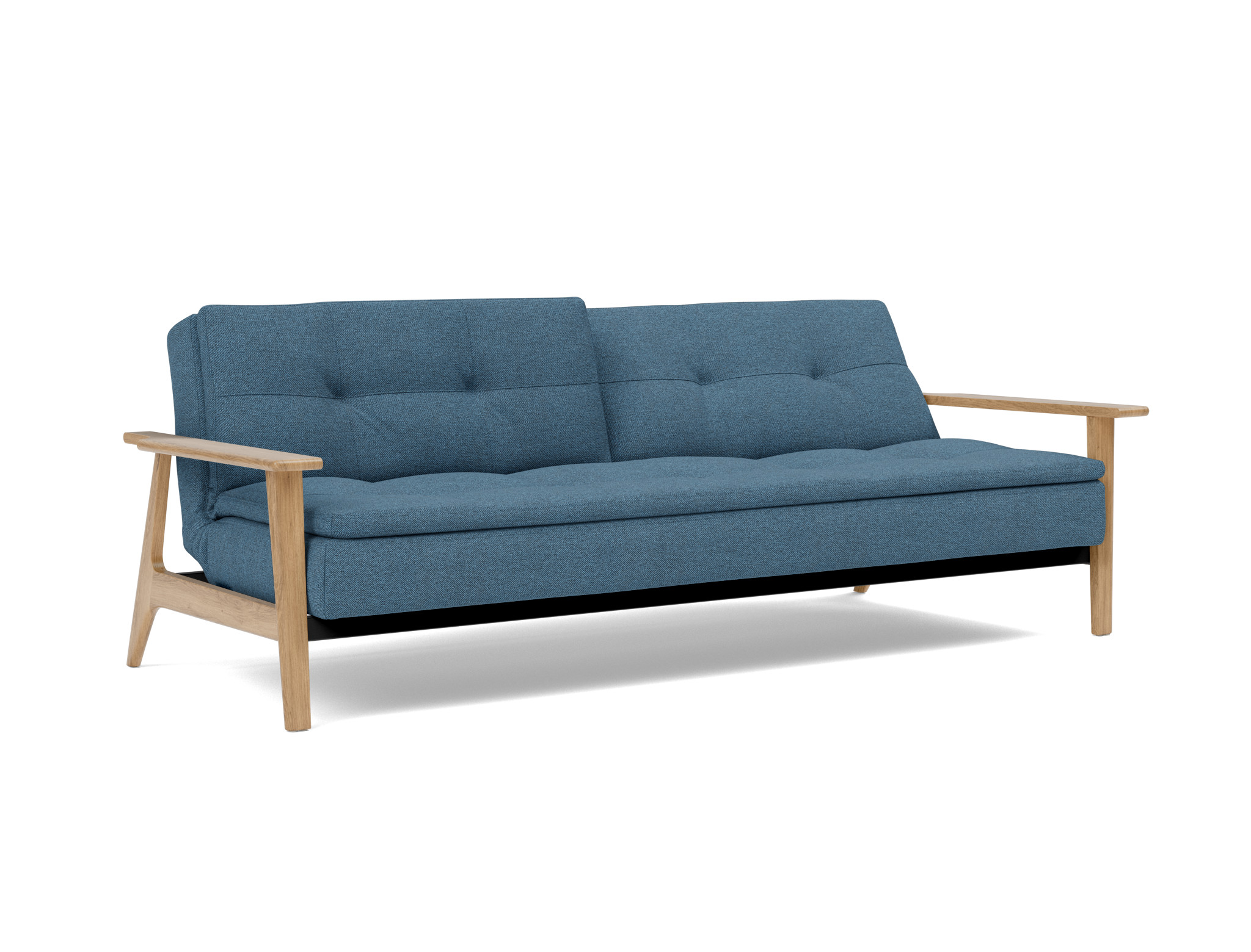 Schlafsofa Dublexo Frej Strukturierter Stoff Weda 302-Weda-Blue