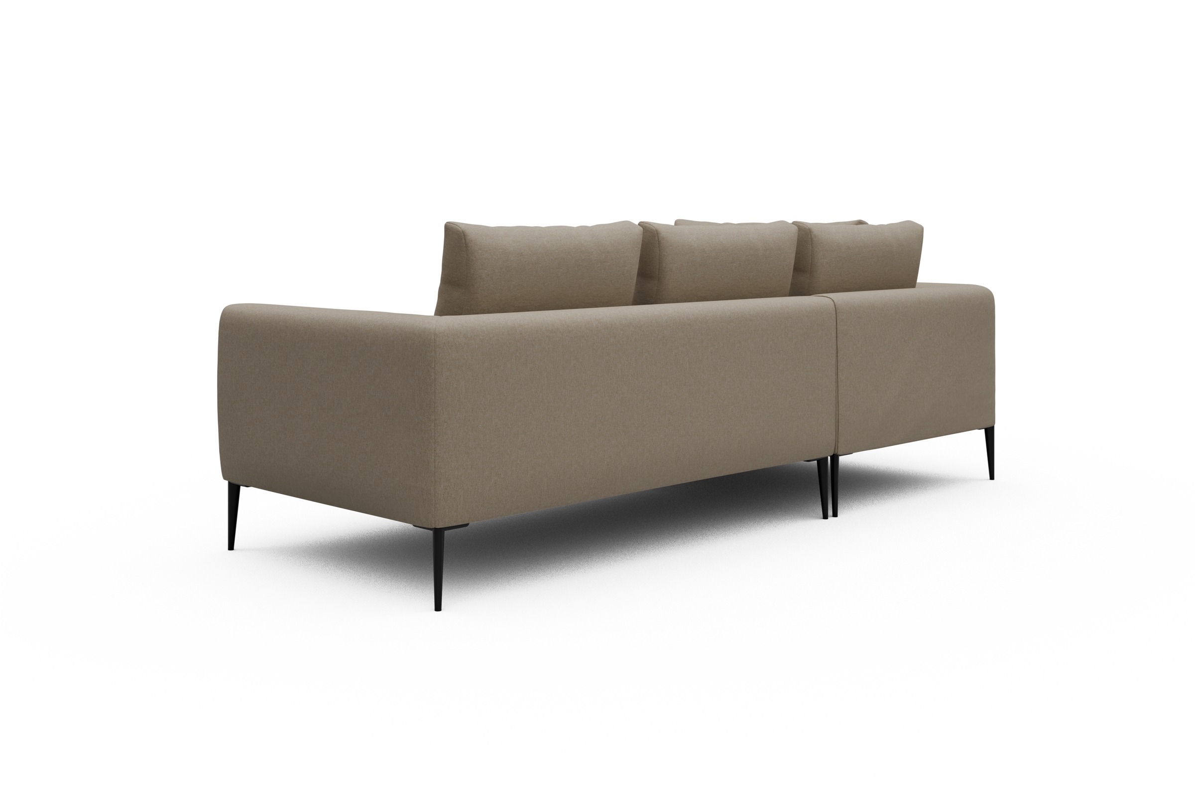 Ecksofa Paul Relax-Ecke links mit 2-Sitzer Satya-Natural