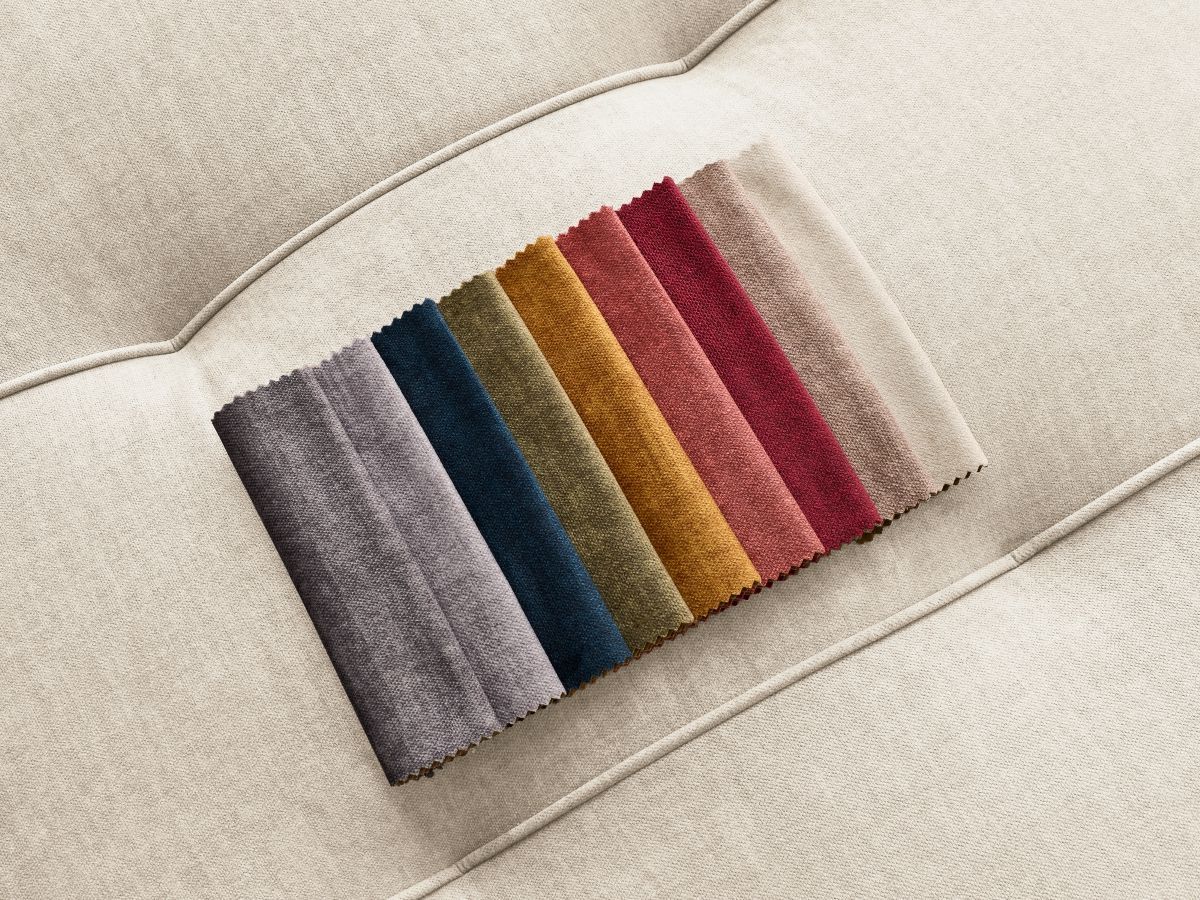 Bobochic Arsene Ecksofa mit Schlaffunktion und Bettkasten 277 × 200 cm Samt Beige Ecke links