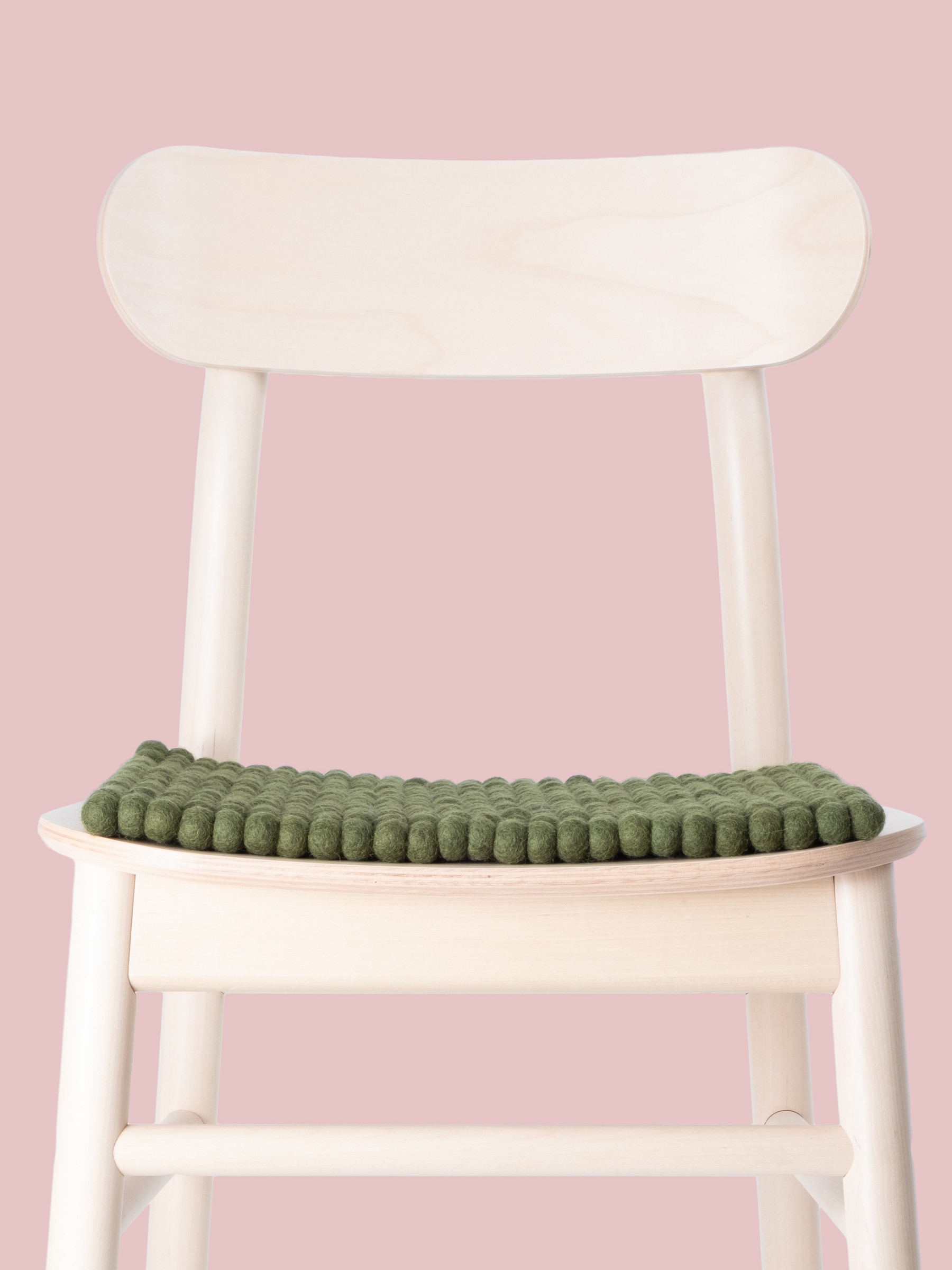 myfelt Jost Filzkugel-Sitzauflage Tannengrün 36 x 36 cm