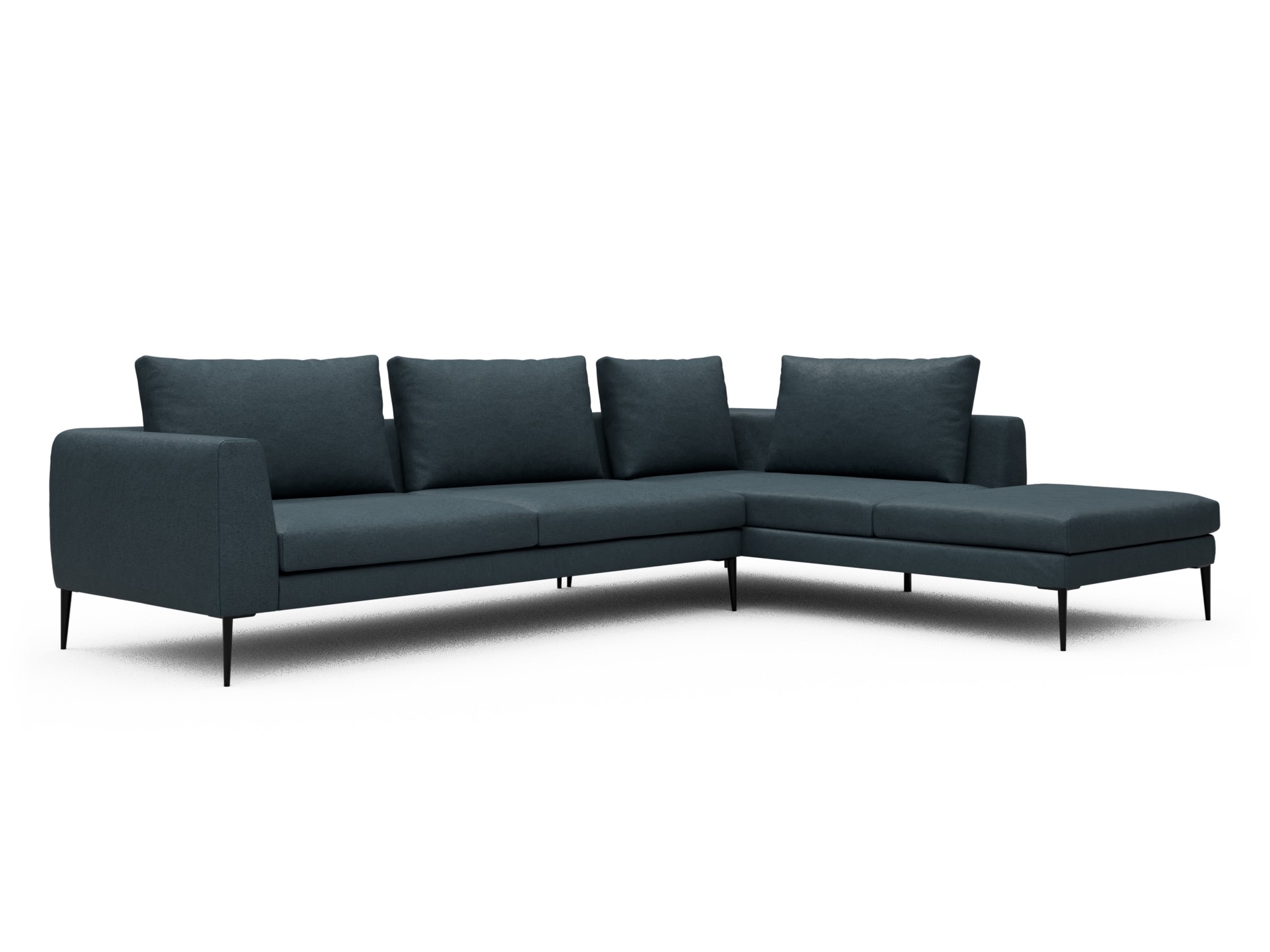 Skandi Home Ecksofa Paul Relax-Ecke rechts mit 3-Sitzer Denari-Royal-Blue moebelfaktor
